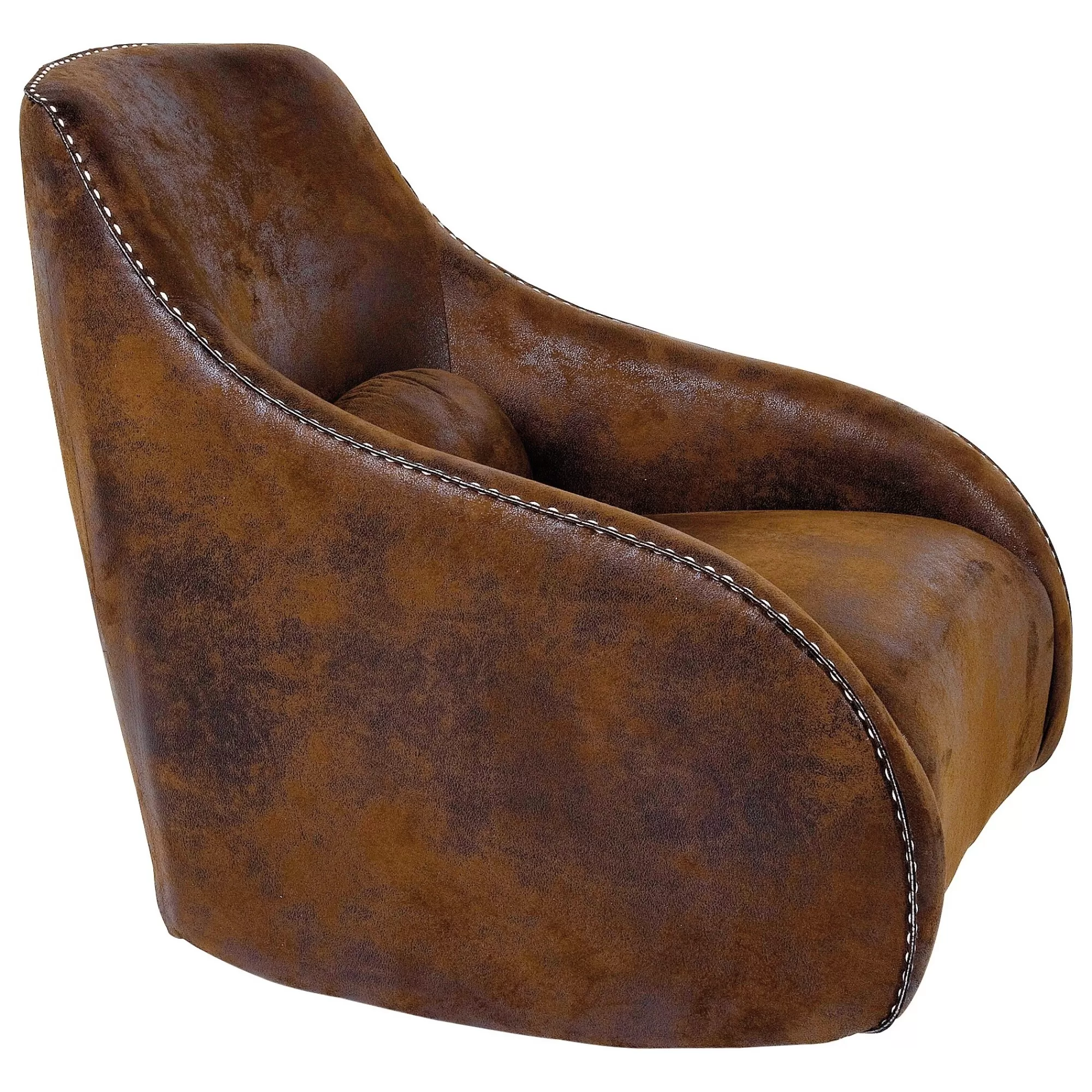 KARE Design Fauteuil à Bascule Swing Ritmo Vintage Marron ^ Fauteuil