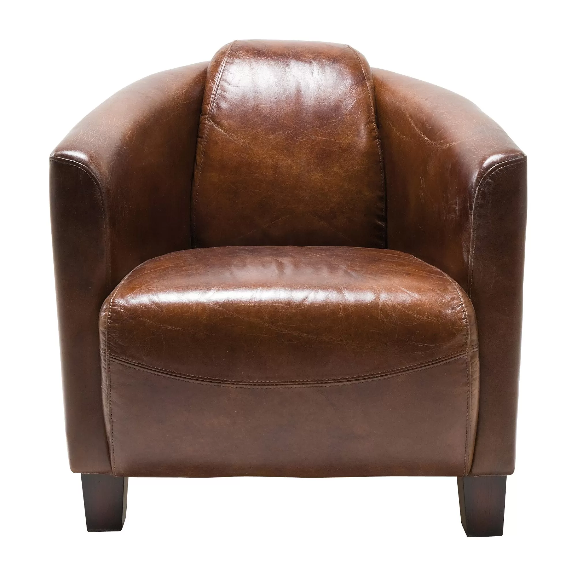 KARE Design Fauteuil Cigar Lounge Cuir Vintage ^ Fauteuil