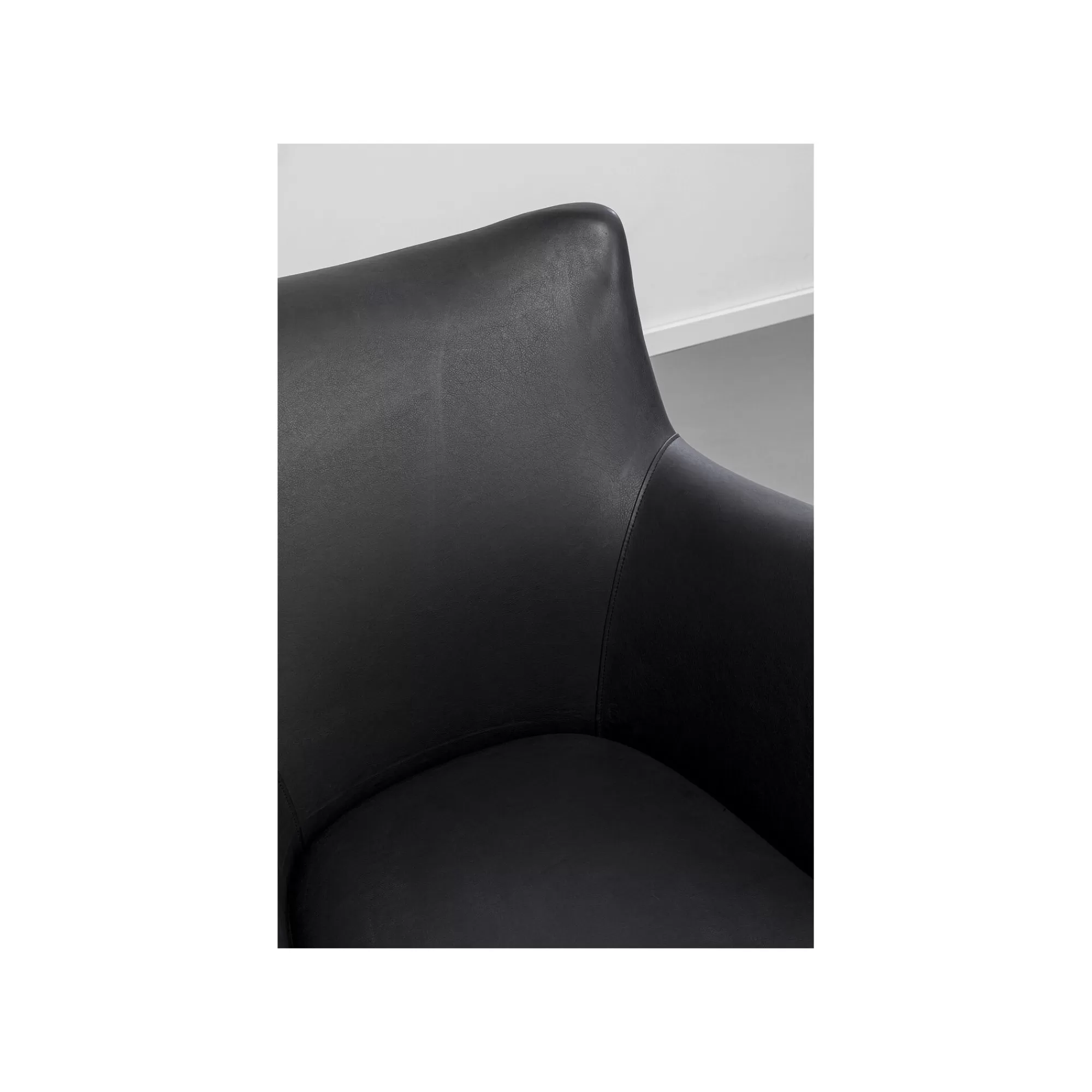 KARE Design Fauteuil Goldfinger Noir ^ Fauteuil