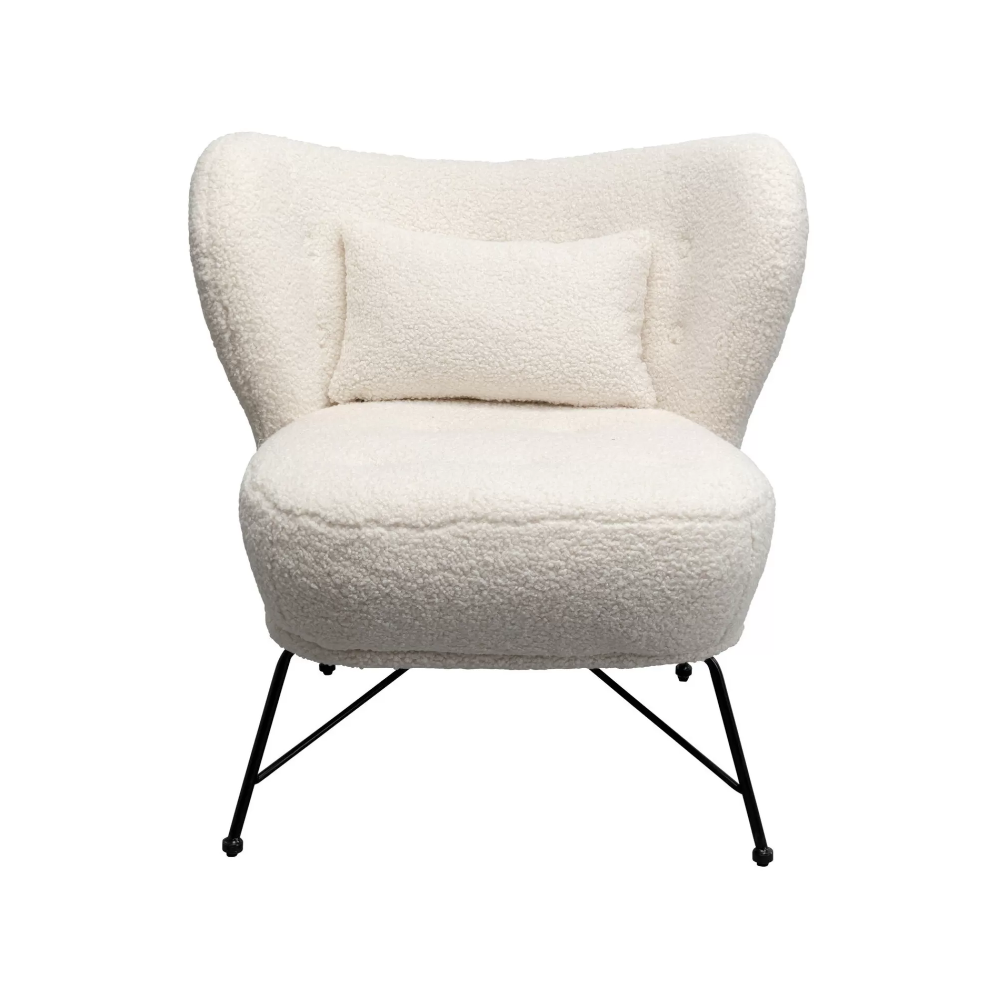 KARE Design Fauteuil Jacky Teddy Blanc ^ Fauteuil