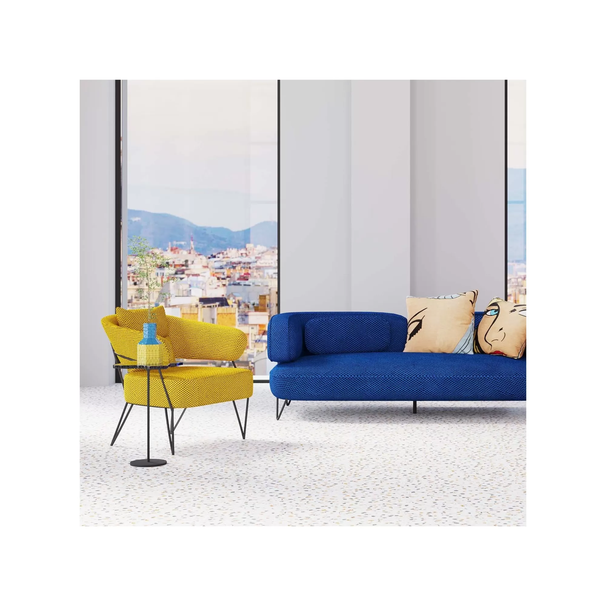 KARE Design Fauteuil Peppo Jaune ^ Fauteuil