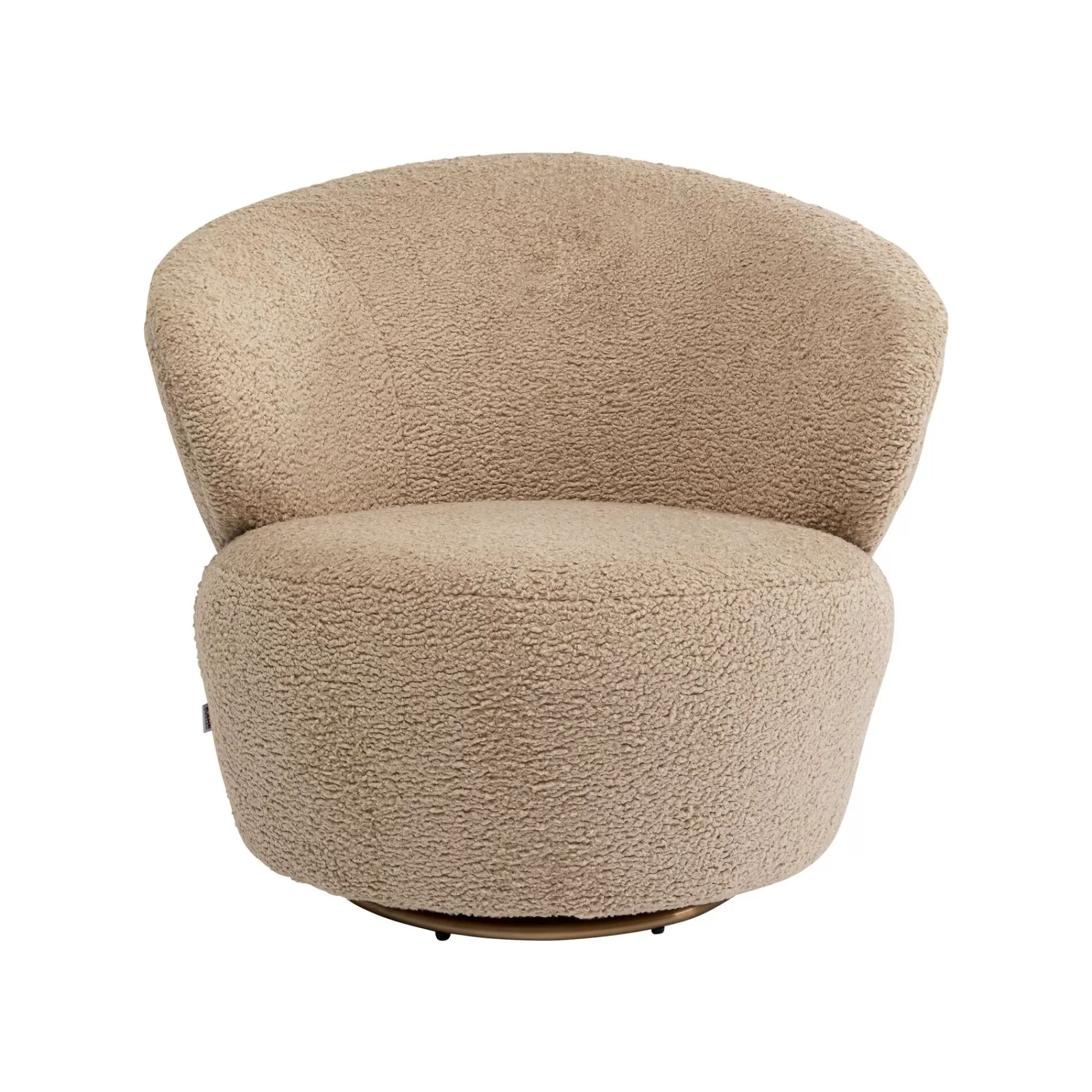 KARE Design Fauteuil Pivotant Carella Taupe ^ Fauteuil