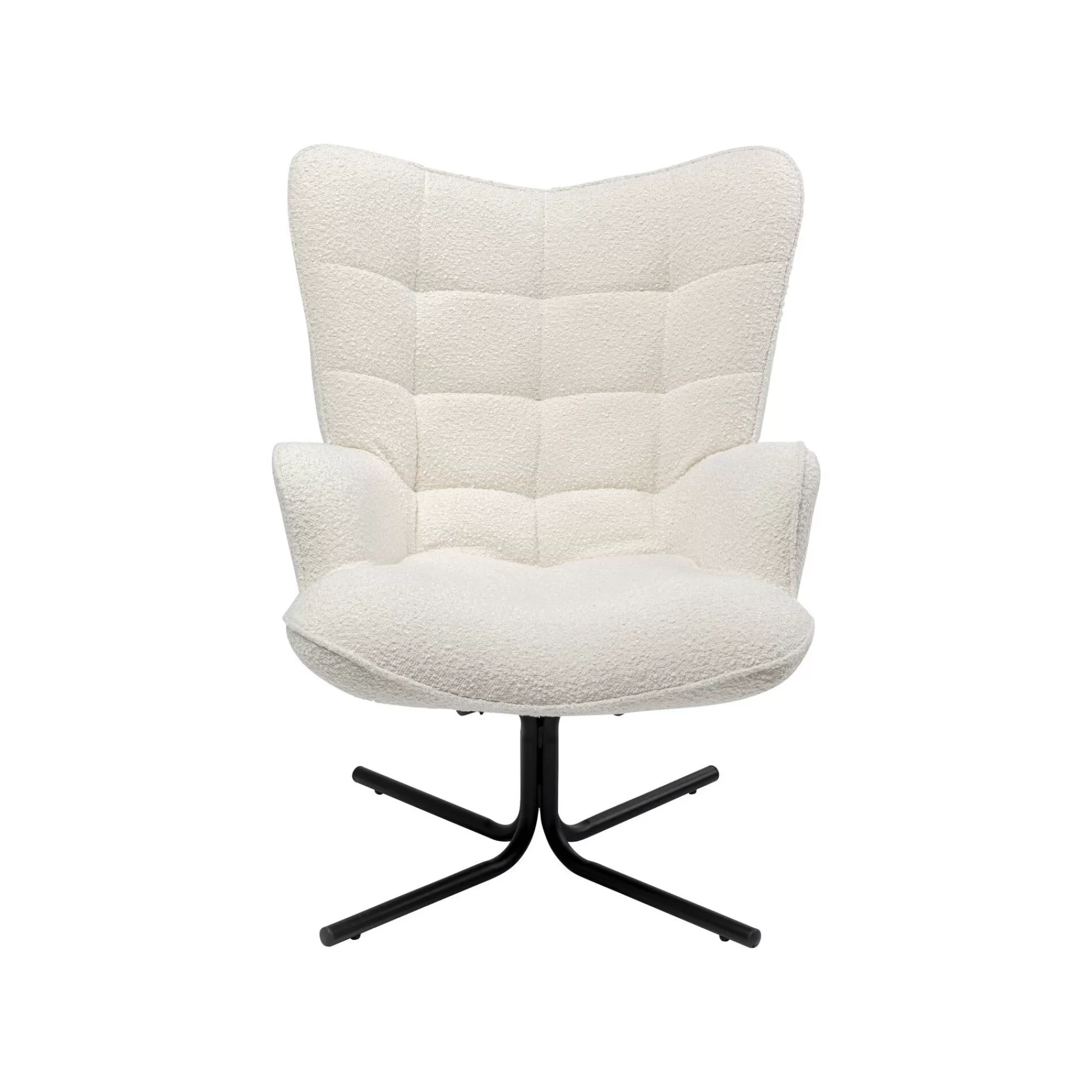 KARE Design Fauteuil Pivotant Oscar Boucle Crème ^ Fauteuil