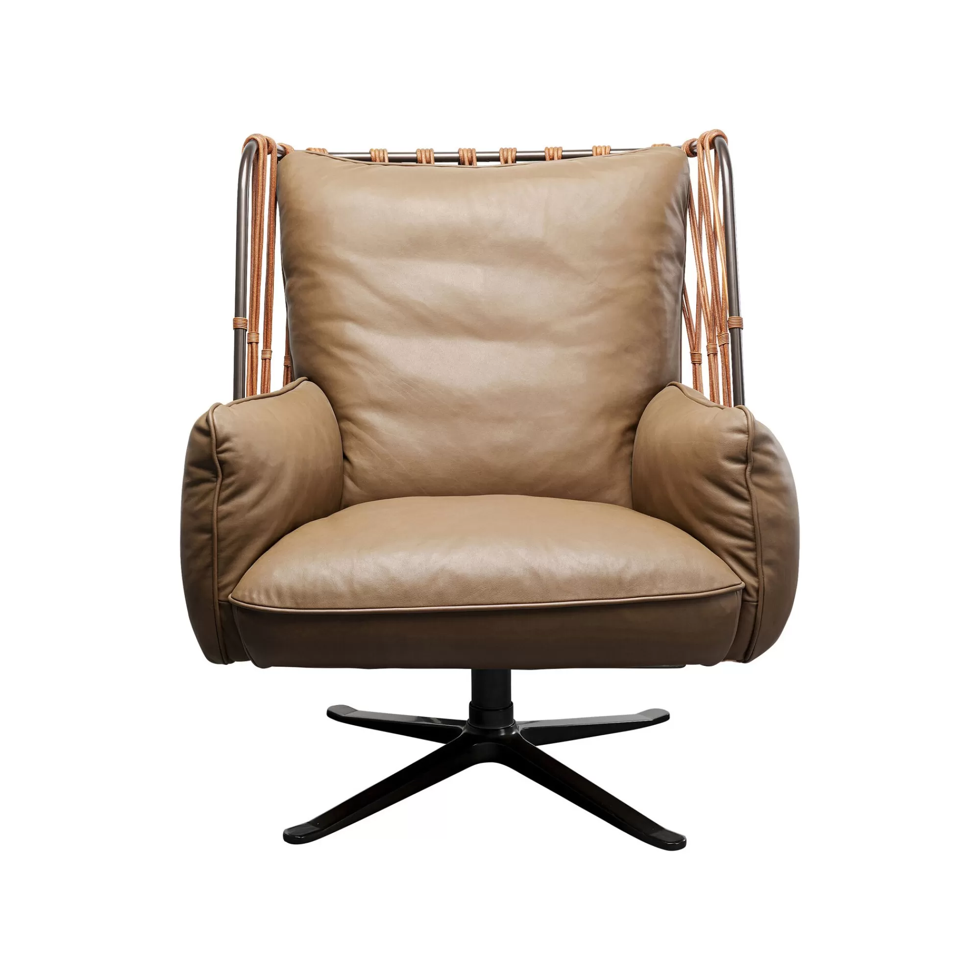 KARE Design Fauteuil Pivotant Paradiso Marron ^ Fauteuil