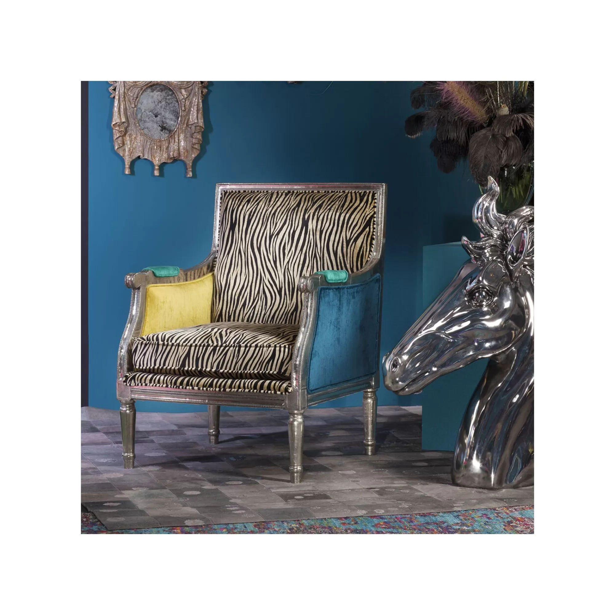 KARE Design Fauteuil Regency Zèbre ^ Fauteuil