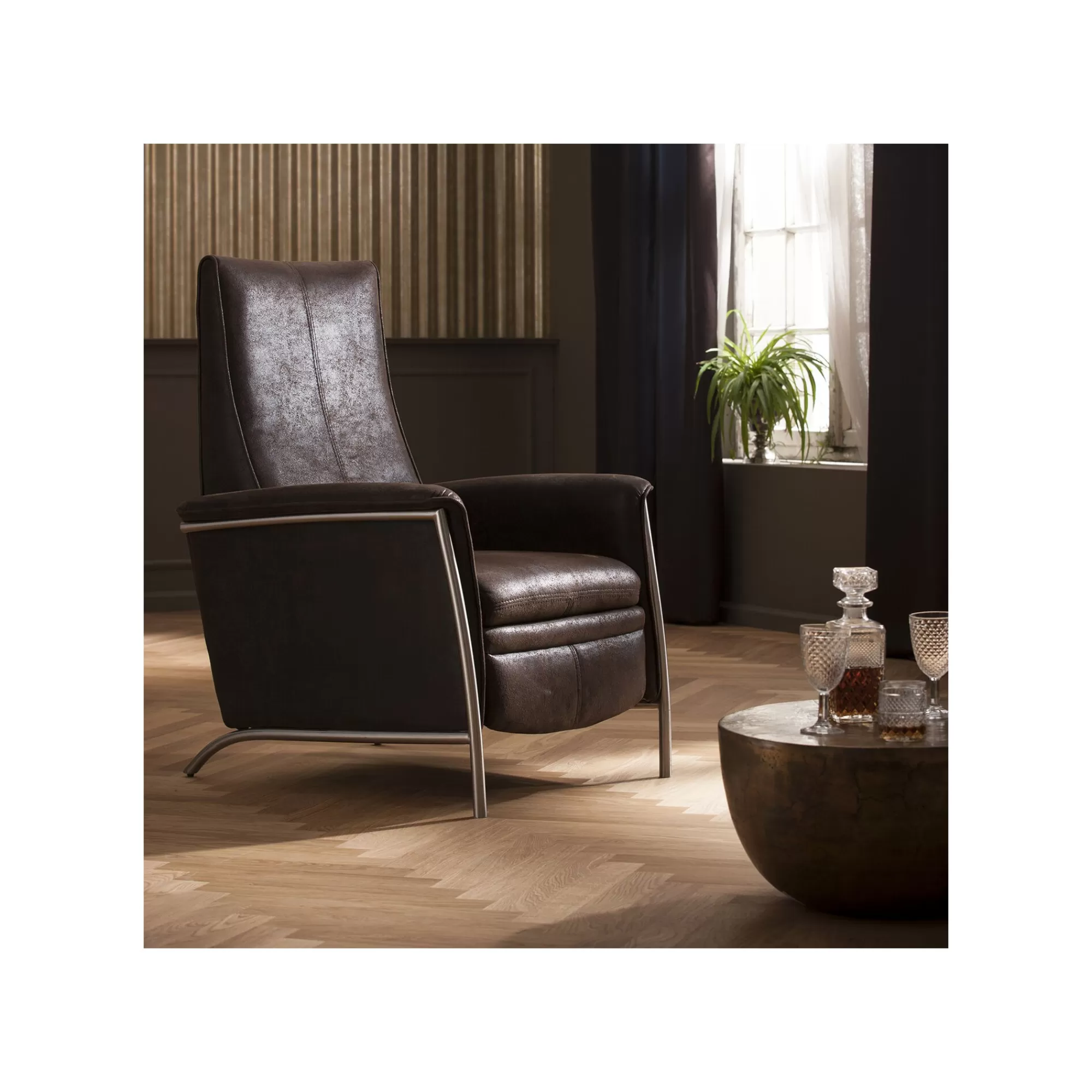 KARE Design Fauteuil Relax Lazy Marron ^ Fauteuil