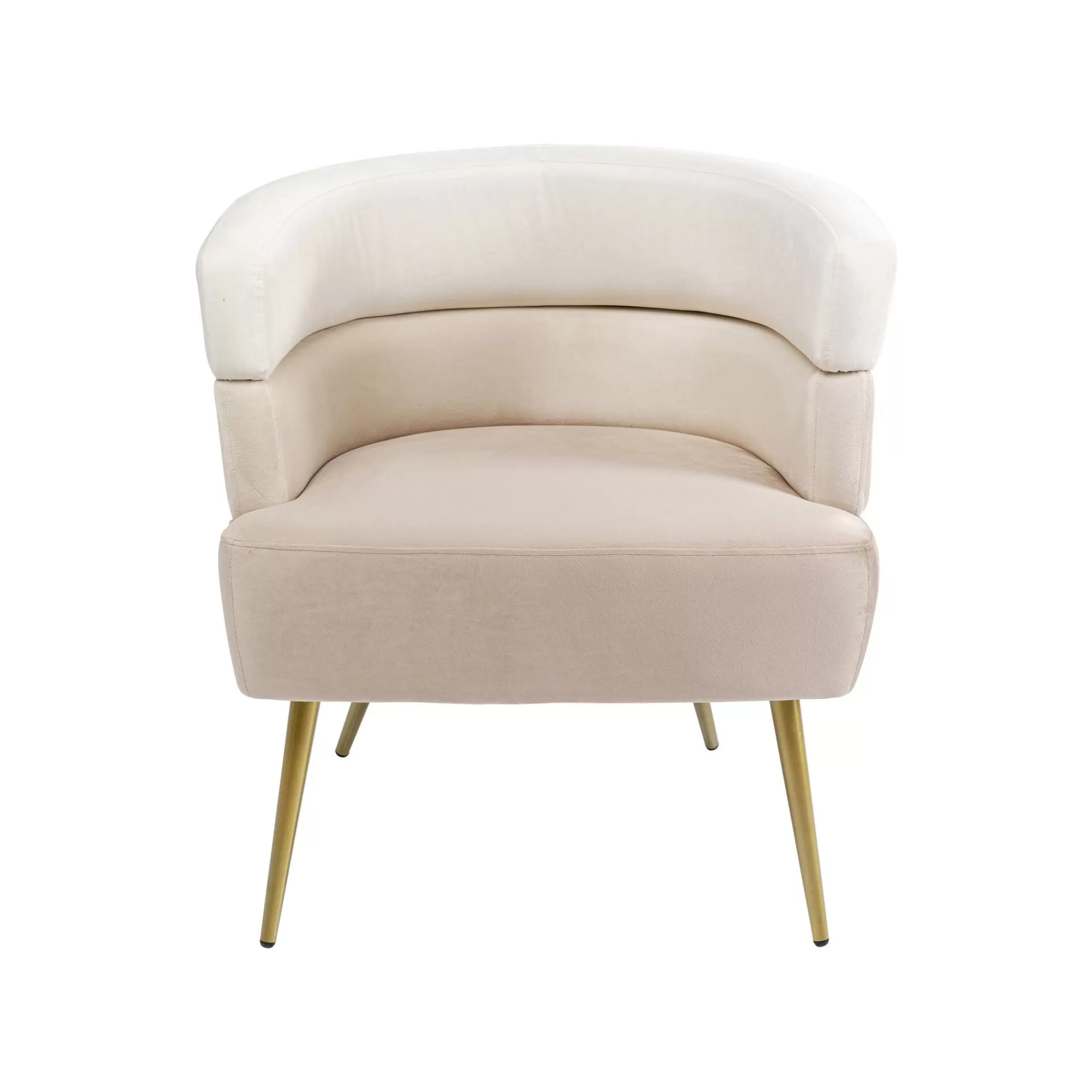 KARE Design Fauteuil Sandwich Velours Crème ^ Fauteuil