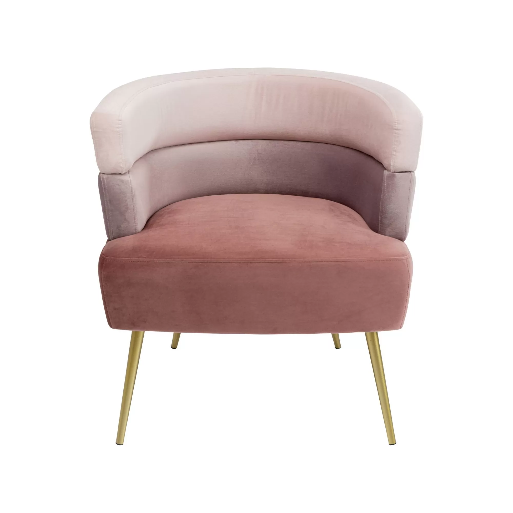 KARE Design Fauteuil Sandwich Velours Rose ^ Fauteuil