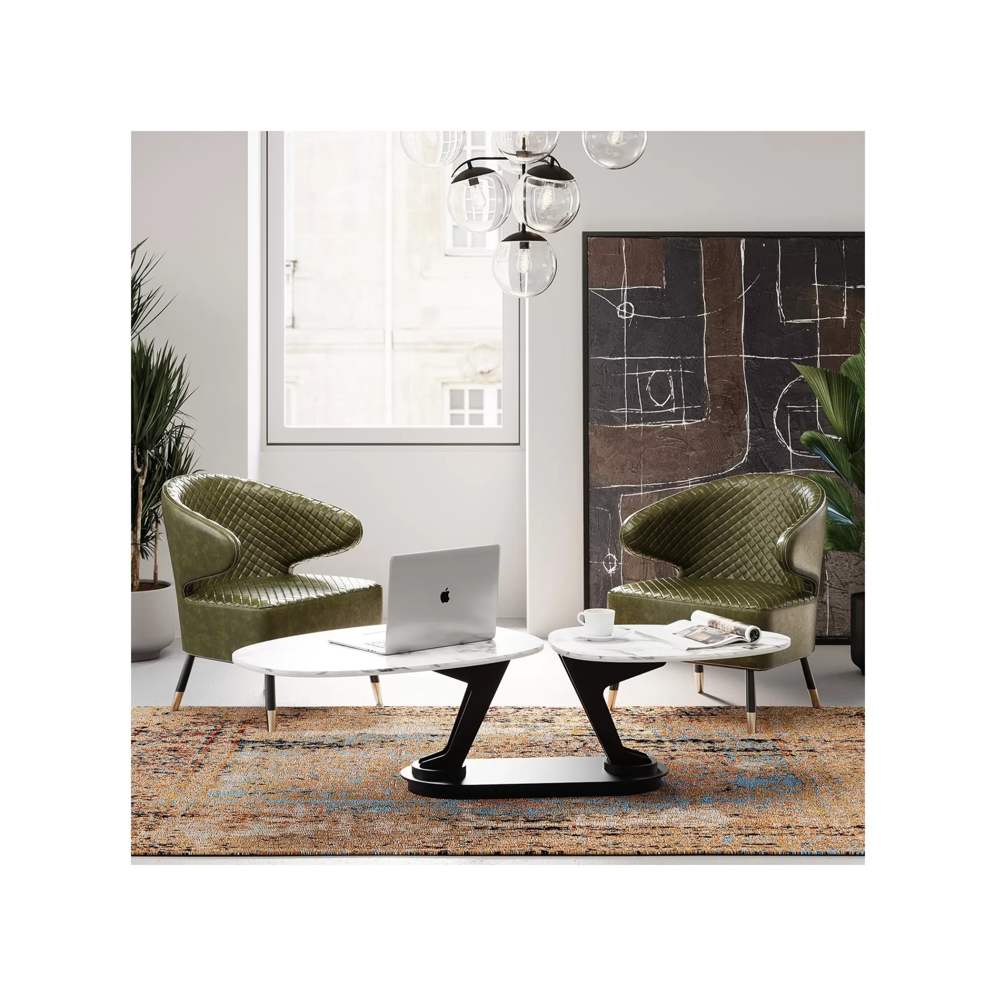 KARE Design Fauteuil Session Vert ^ Fauteuil