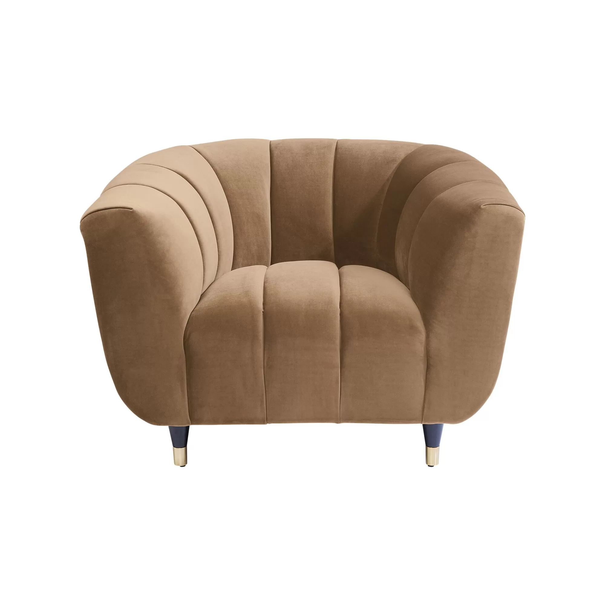 KARE Design Fauteuil Spectra Velours Marron ^ Fauteuil