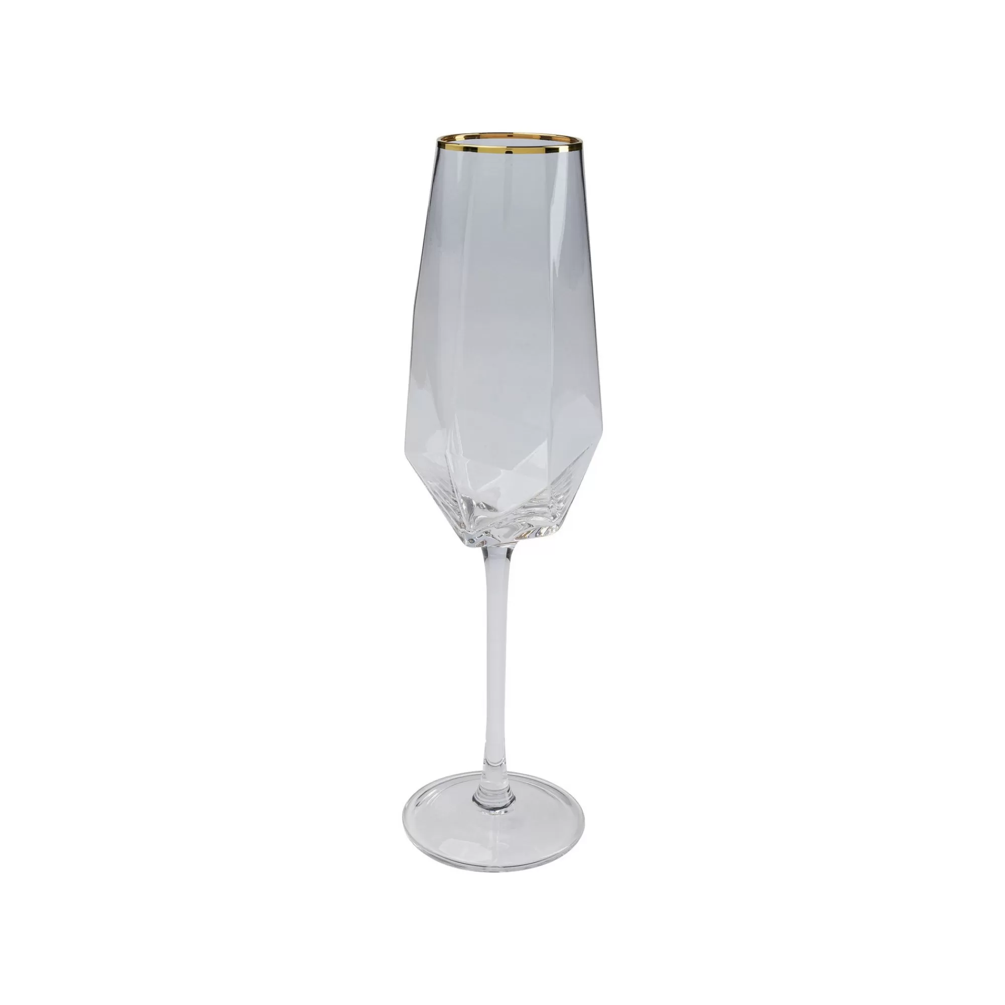 KARE Design Flûtes à Champagne Diamond Doré Set De 4 ^ Vaisselle