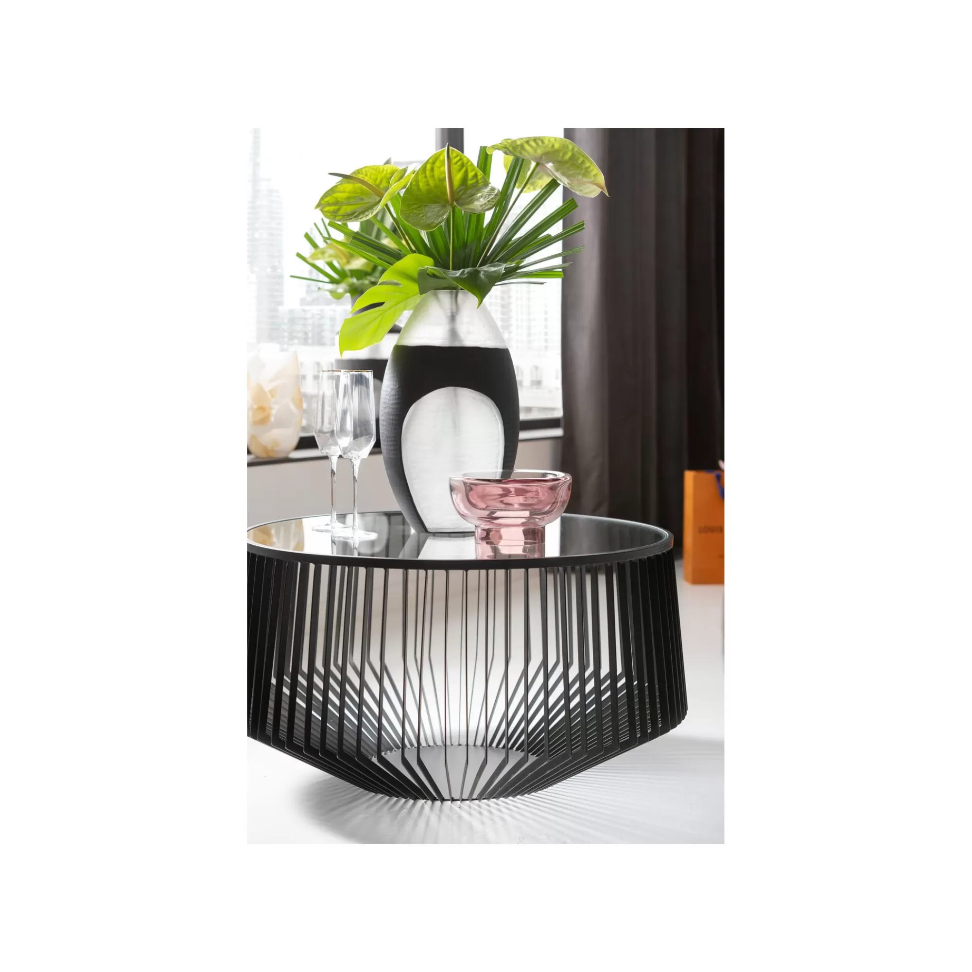 KARE Design Flûtes à Champagne Diamond Doré Set De 4 ^ Vaisselle