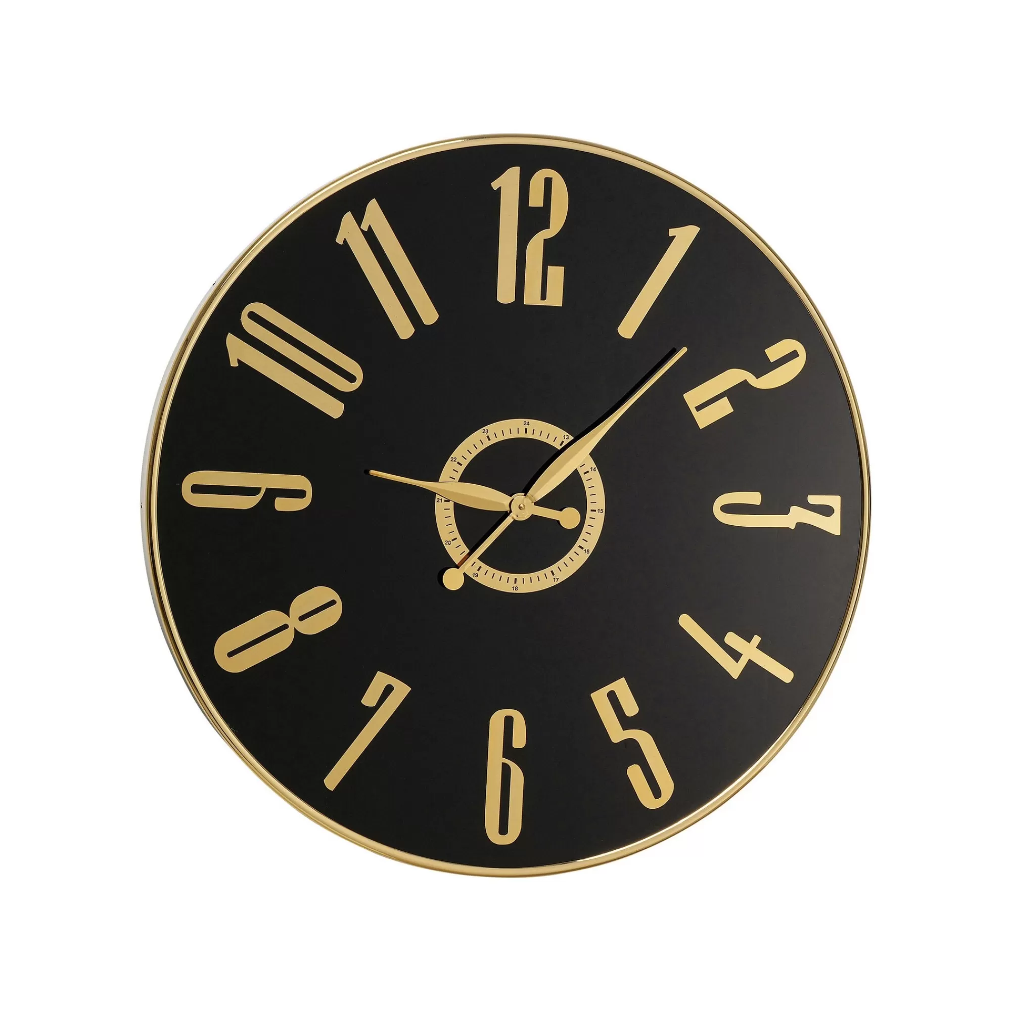 KARE Design Horloge Murale Casino 76cm Noire Et Dorée ^ Horloge