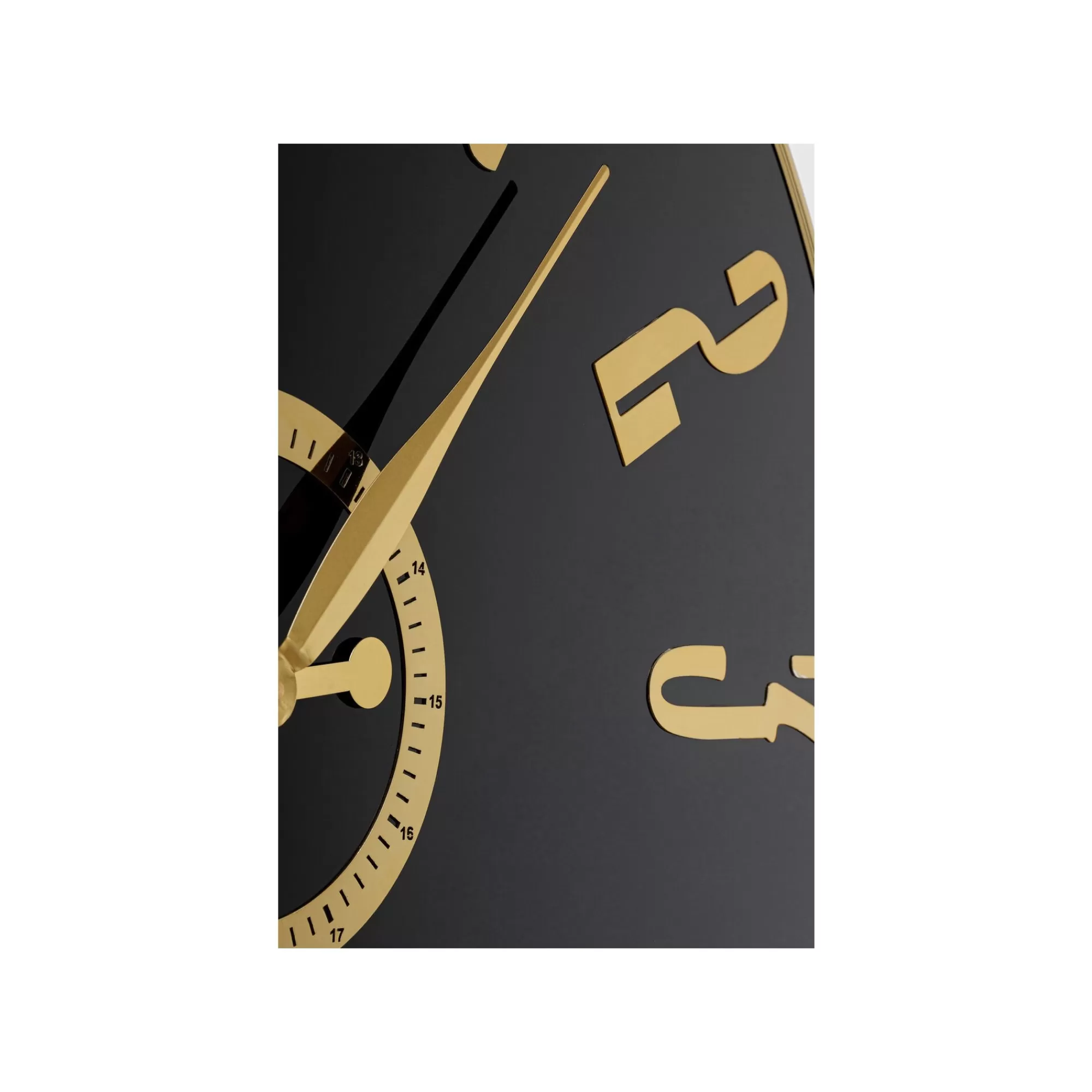 KARE Design Horloge Murale Casino 76cm Noire Et Dorée ^ Horloge