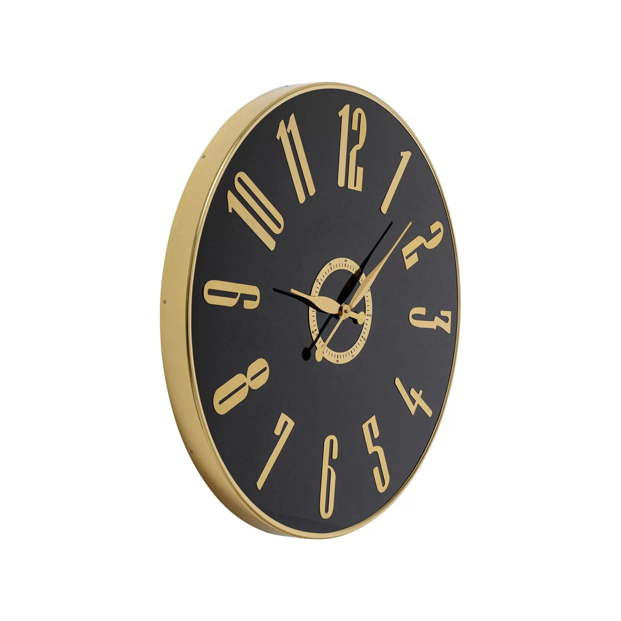 KARE Design Horloge Murale Casino 76cm Noire Et Dorée ^ Horloge