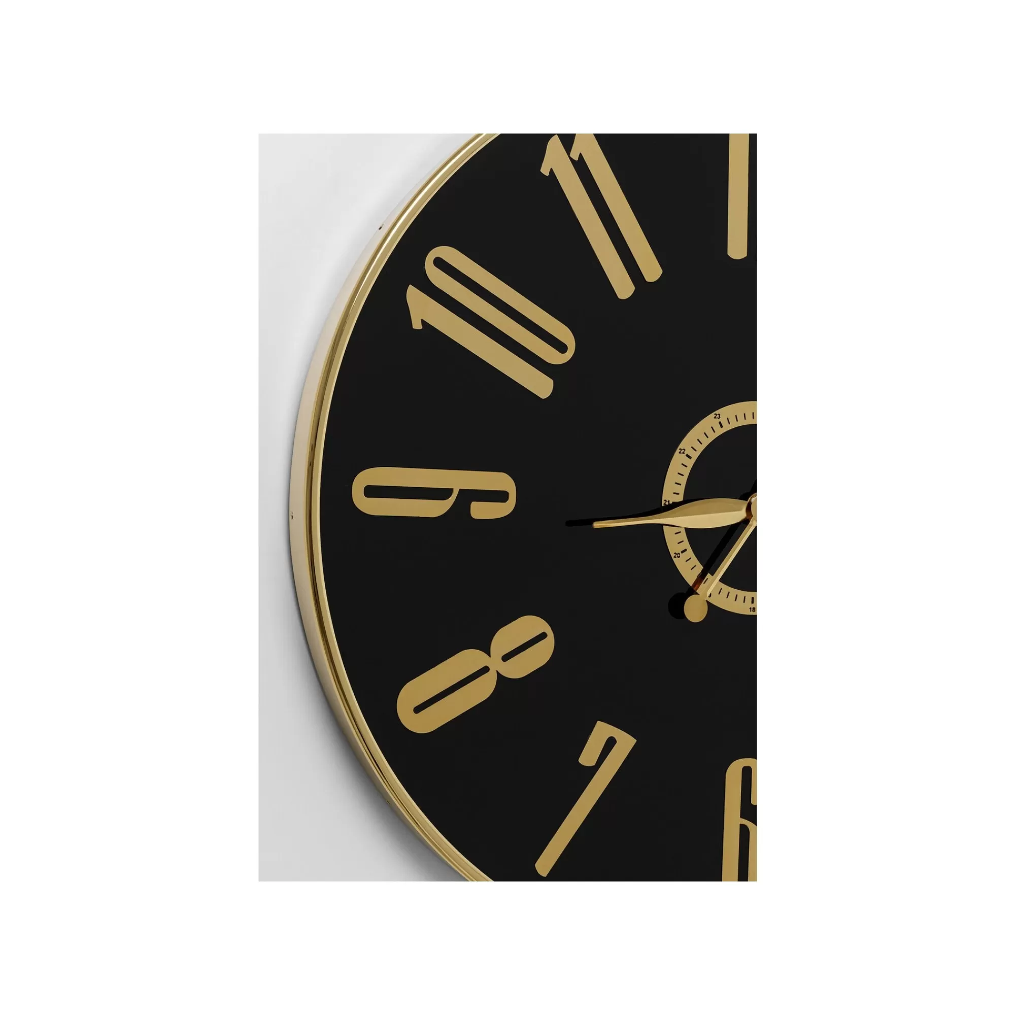 KARE Design Horloge Murale Casino 76cm Noire Et Dorée ^ Horloge