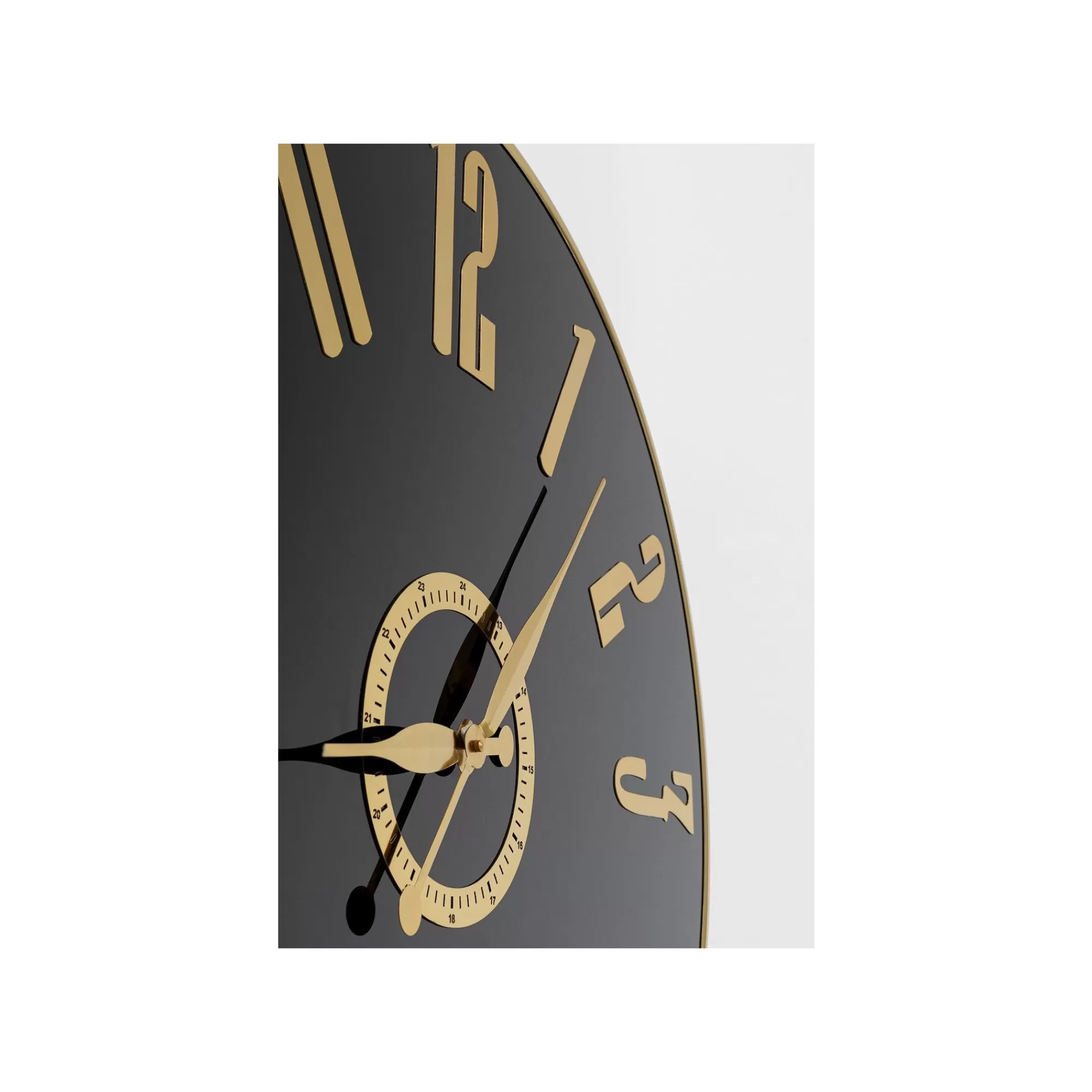 KARE Design Horloge Murale Casino 76cm Noire Et Dorée ^ Horloge