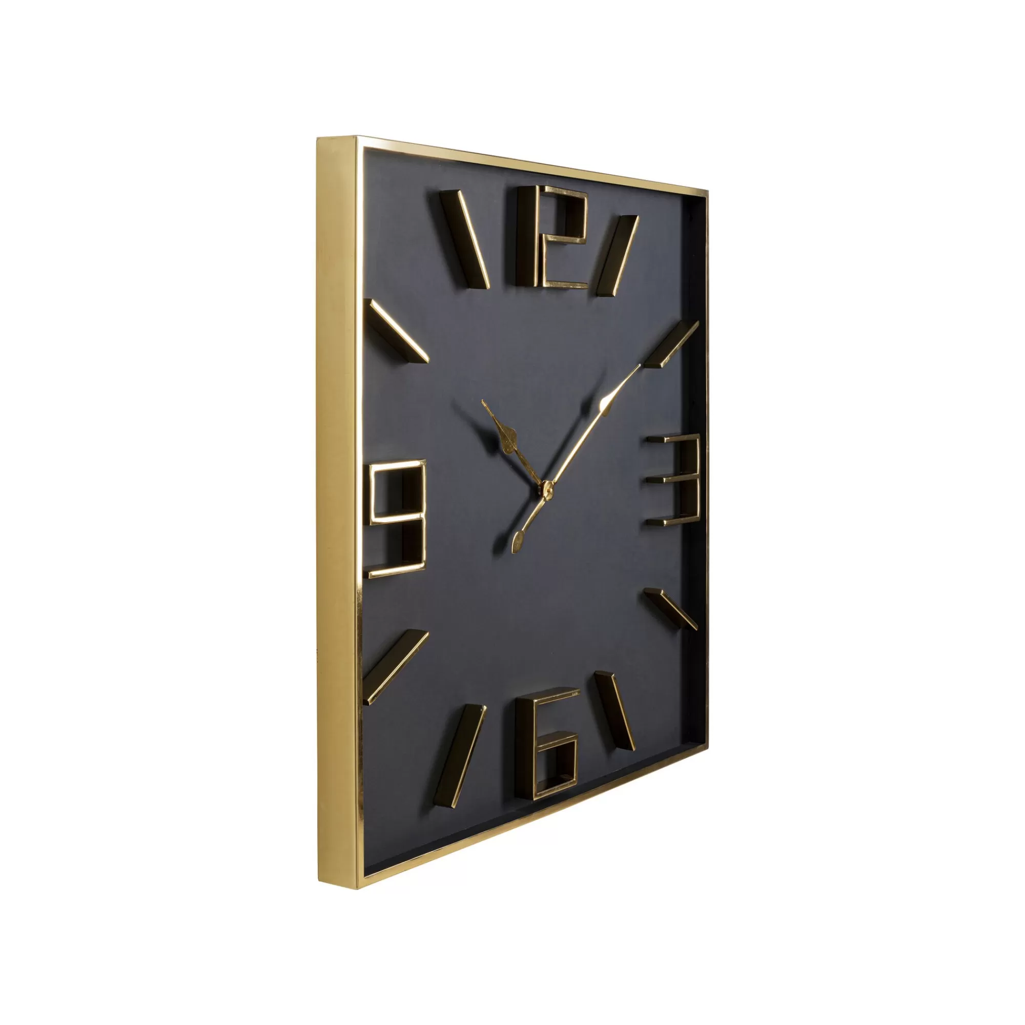 KARE Design Horloge Murale Gamble Noire Et Dorée ^ Horloge