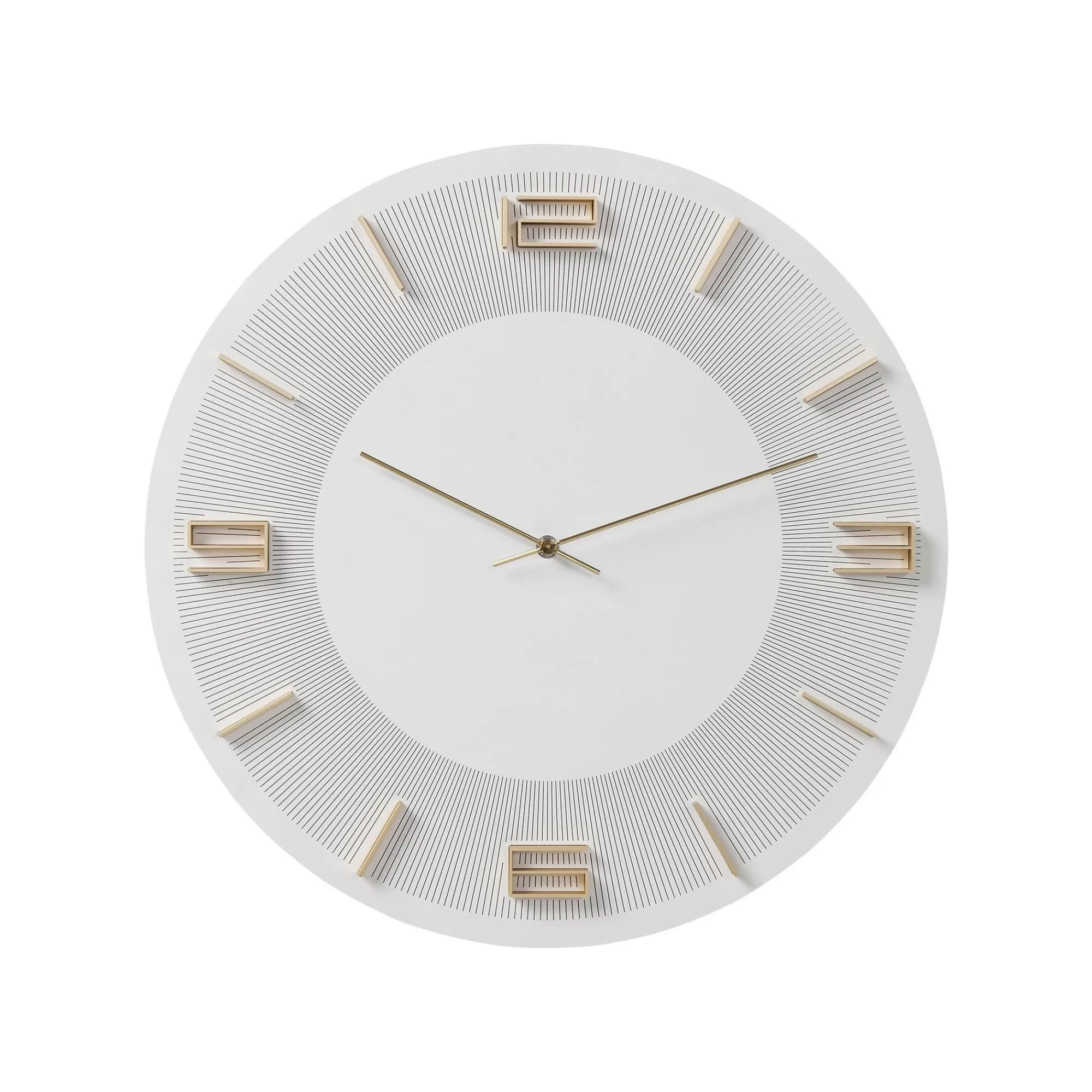 KARE Design Horloge Murale Leonardo Blanche Et Dorée ^ Horloge