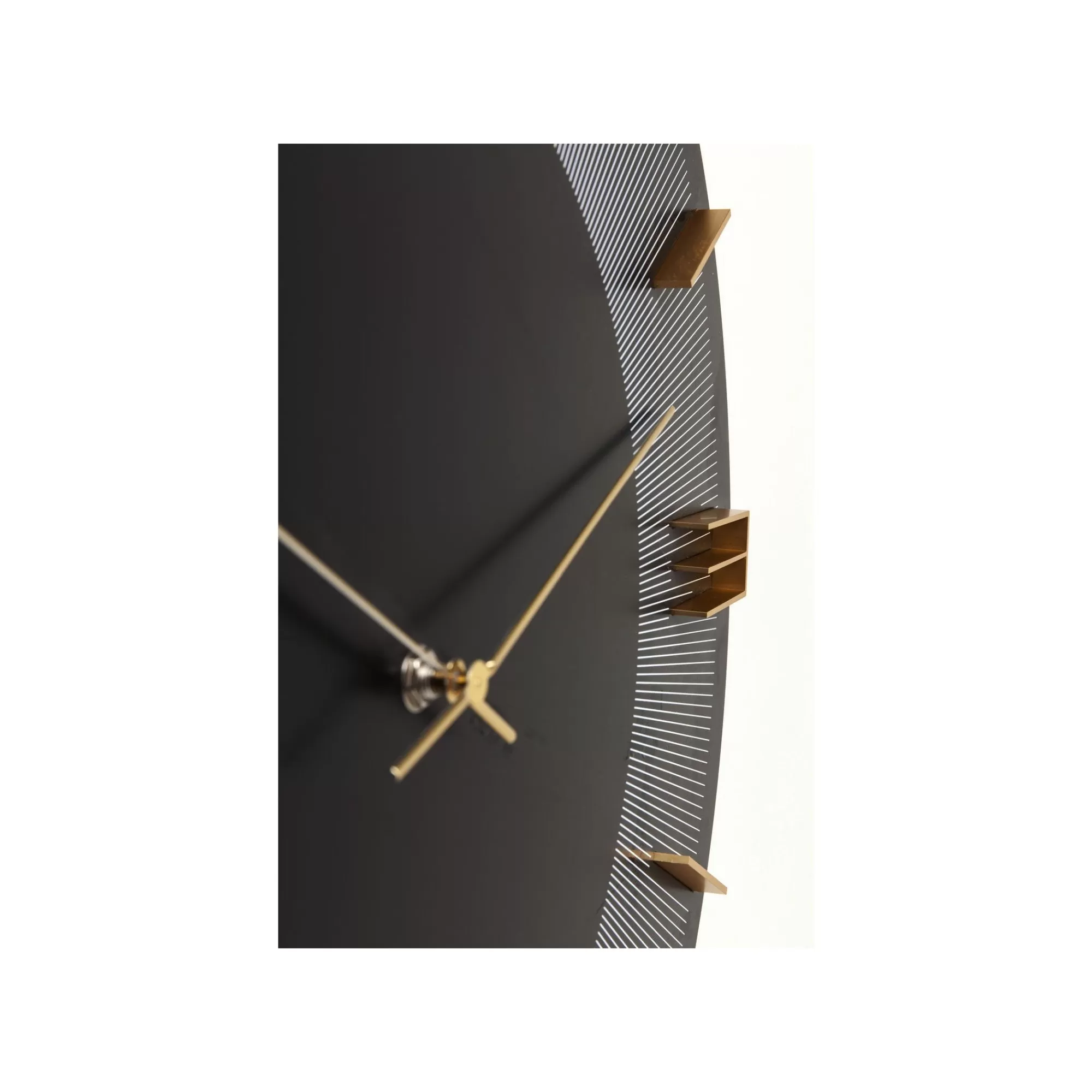 KARE Design Horloge Murale Leonardo Noire Et Dorée ^ Horloge