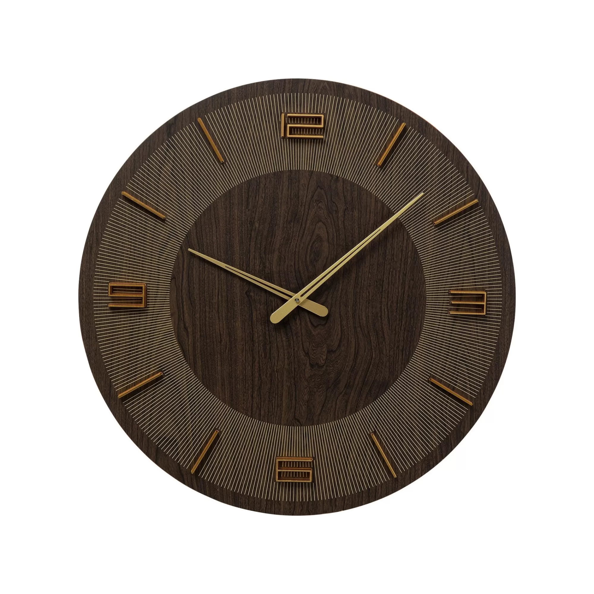 KARE Design Horloge Murale Levi 60cm Marron ^ Horloge