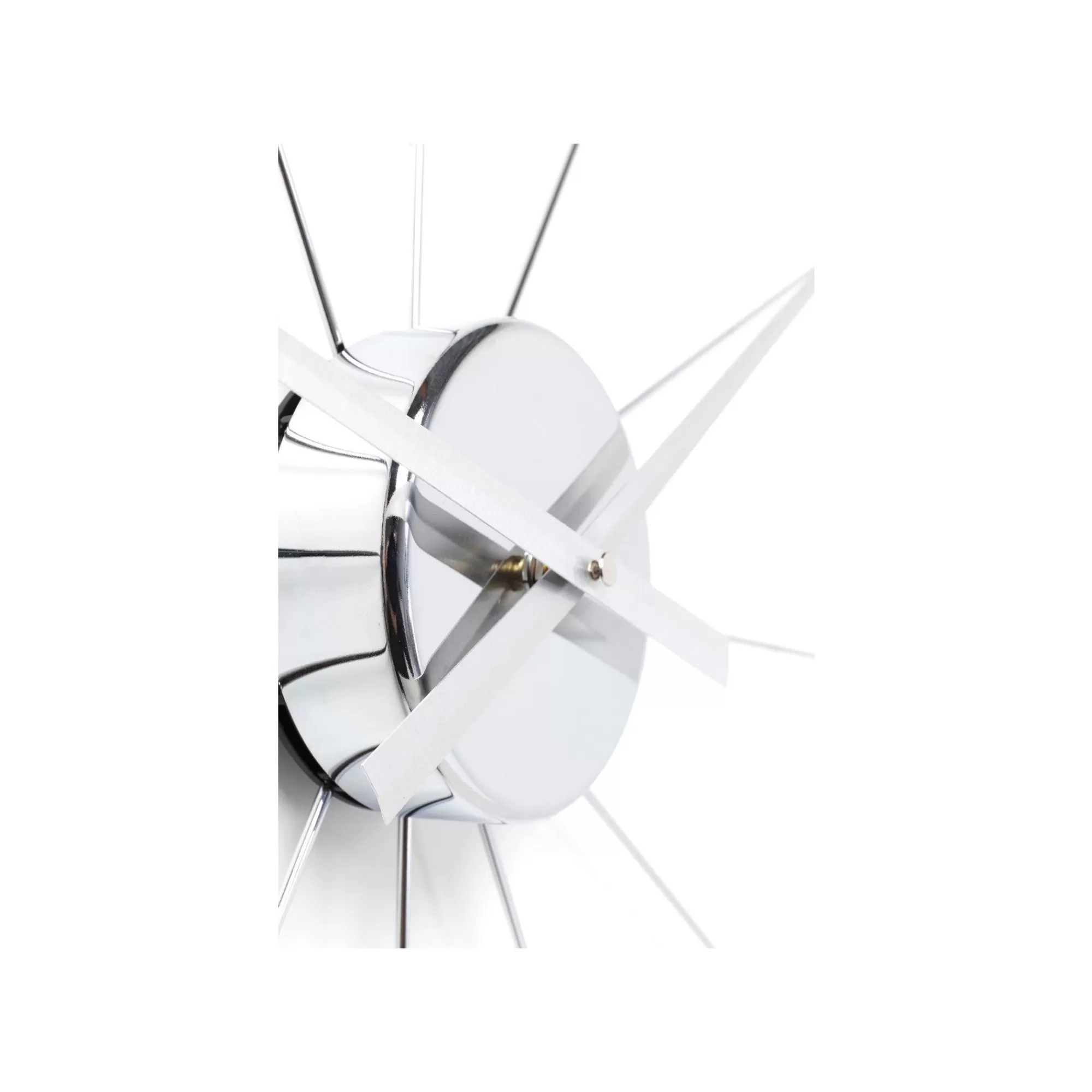 KARE Design Horloge Murale Umbrella Chrome Et Noire ^ Horloge