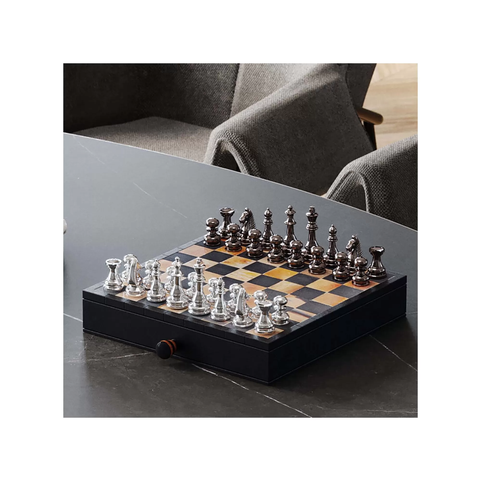 KARE Design Jeu D'échecs Antique Coffret ^ Jeu