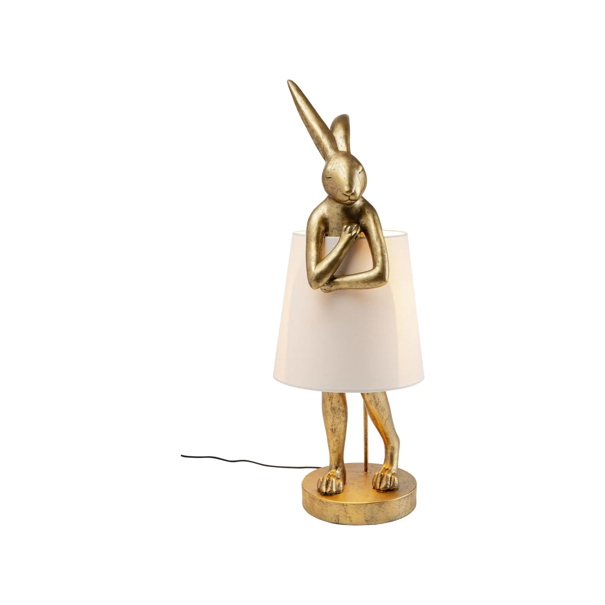 KARE Design Lampadaire Animal Lapin Doré 88cm ^ Lampadaire