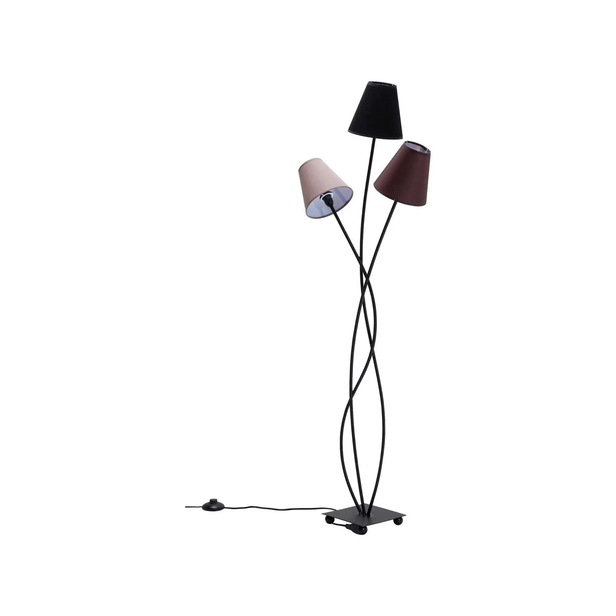 KARE Design Lampadaire Flexible 3 Bras 130cm Marron ^ Lampadaire