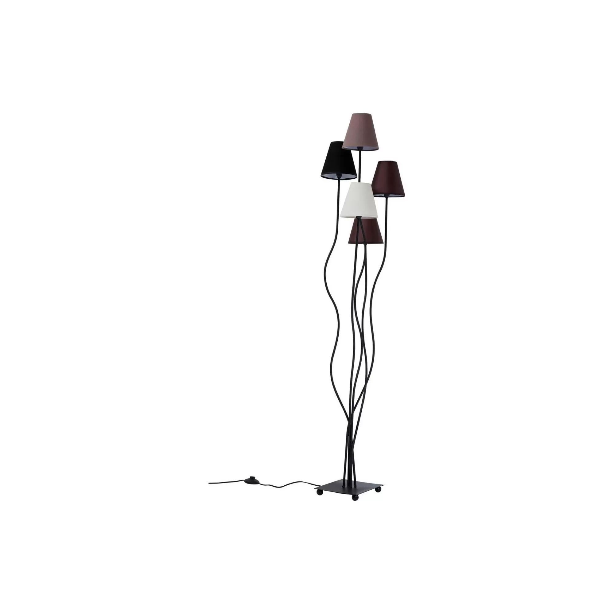 KARE Design Lampadaire Flexible 5 Bras 163cm Marron ^ Lampadaire