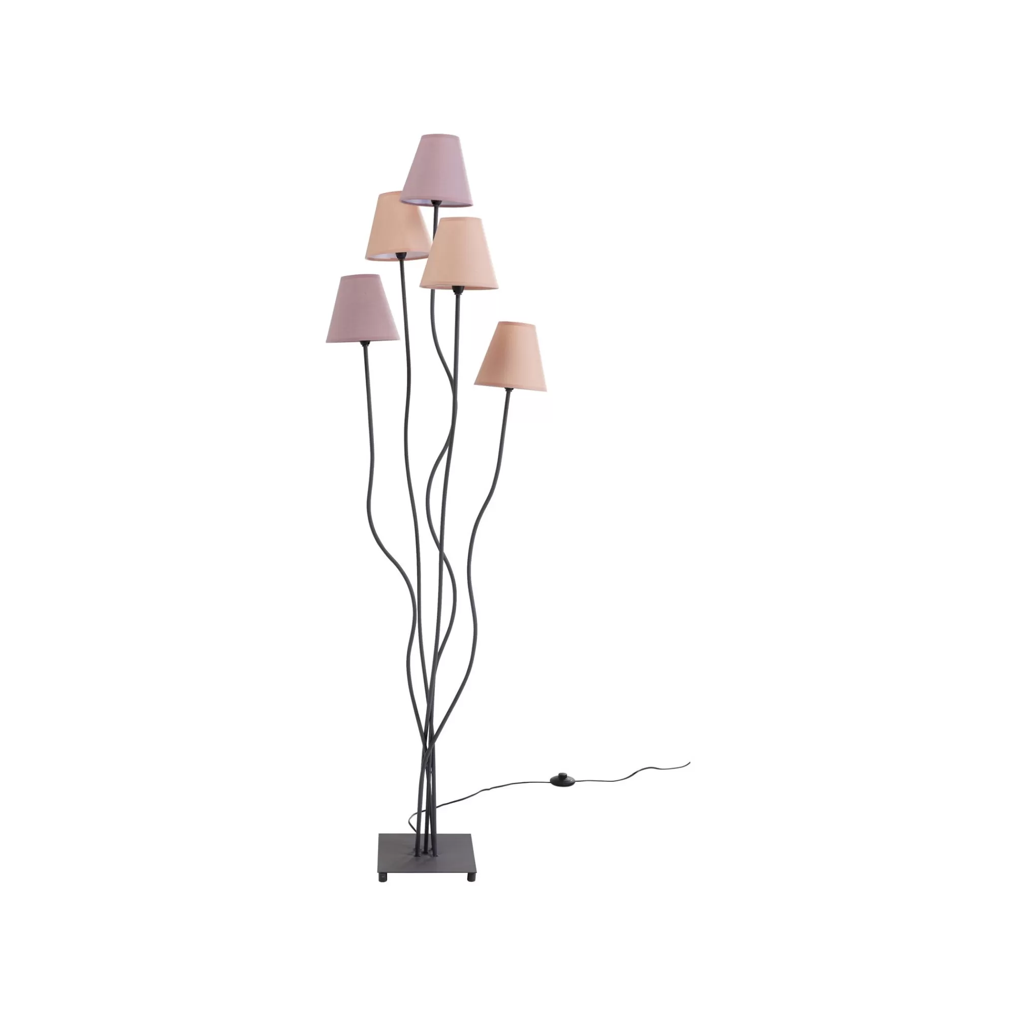 KARE Design Lampadaire Flexible 5 Bras 163cm Rose ^ Lampadaire