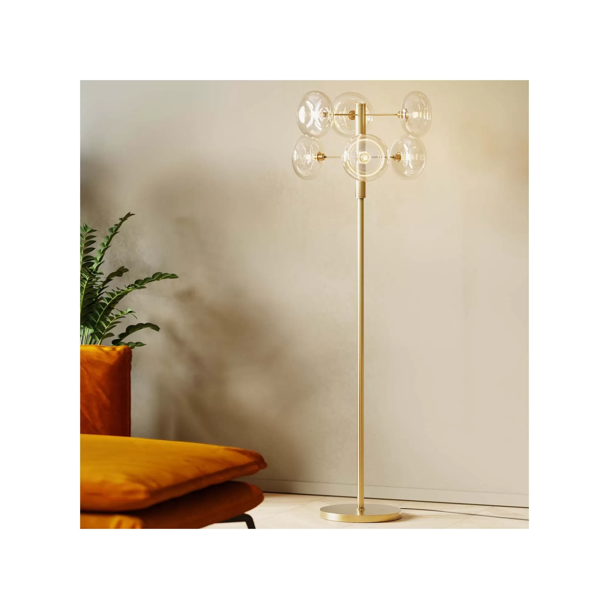 KARE Design Lampadaire Headlight 163cm Laiton ^ Lampadaire