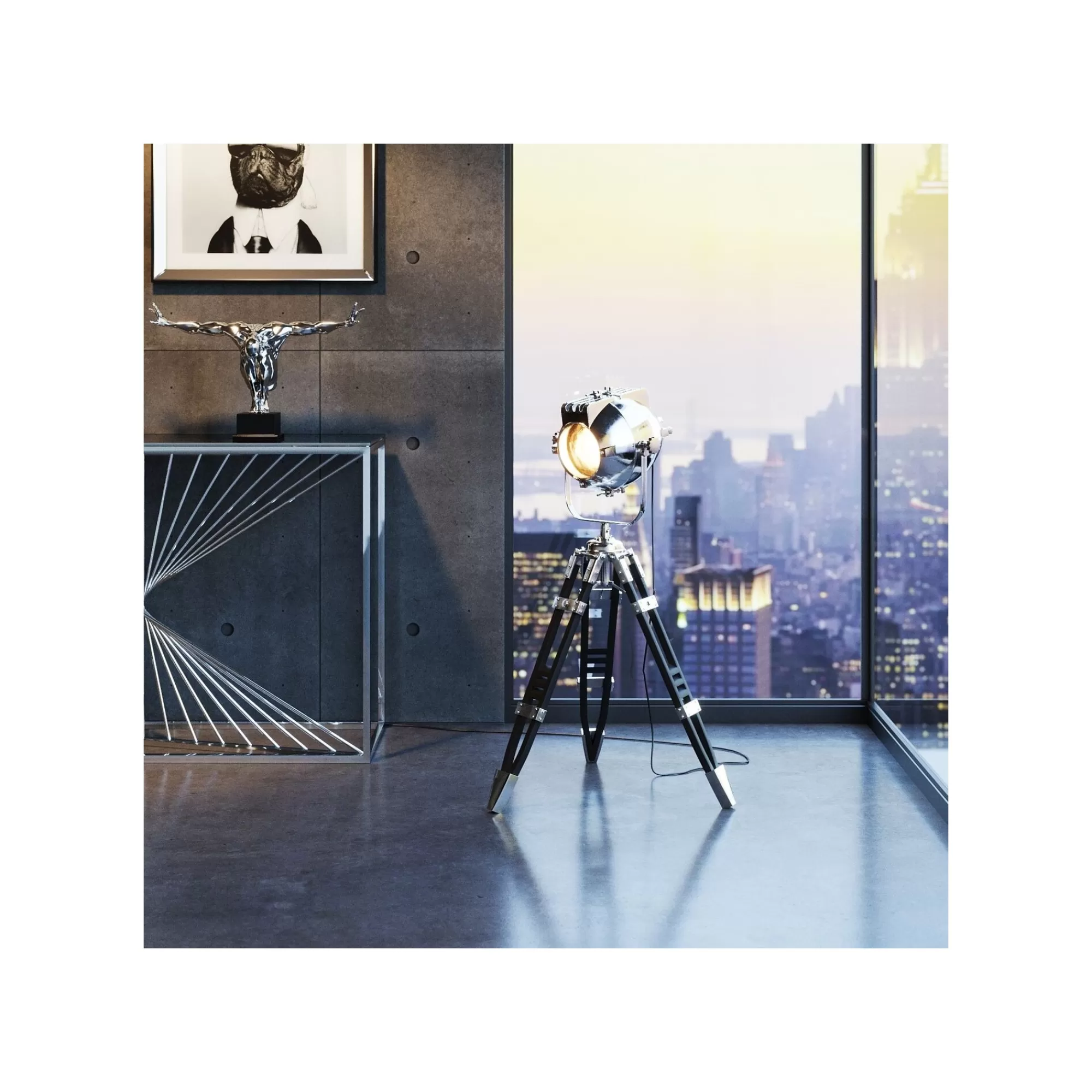 KARE Design Lampadaire Shooting 105cm ^ Lampadaire