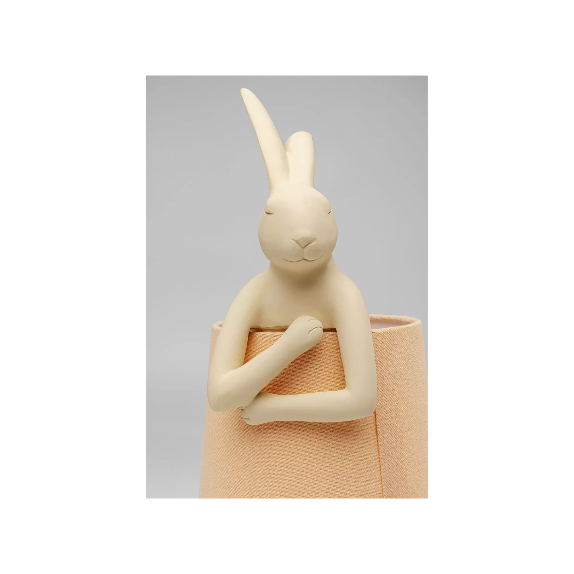 KARE Design Lampe Animal Lapin Beige Et Pêche 50cm ^ Lampe De Table