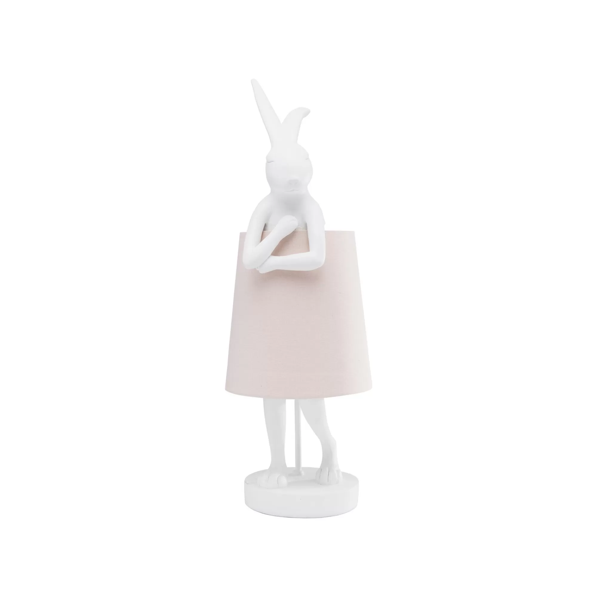 KARE Design Lampe Animal Lapin Blanche Et Rose 50cm ^ Lampe De Table