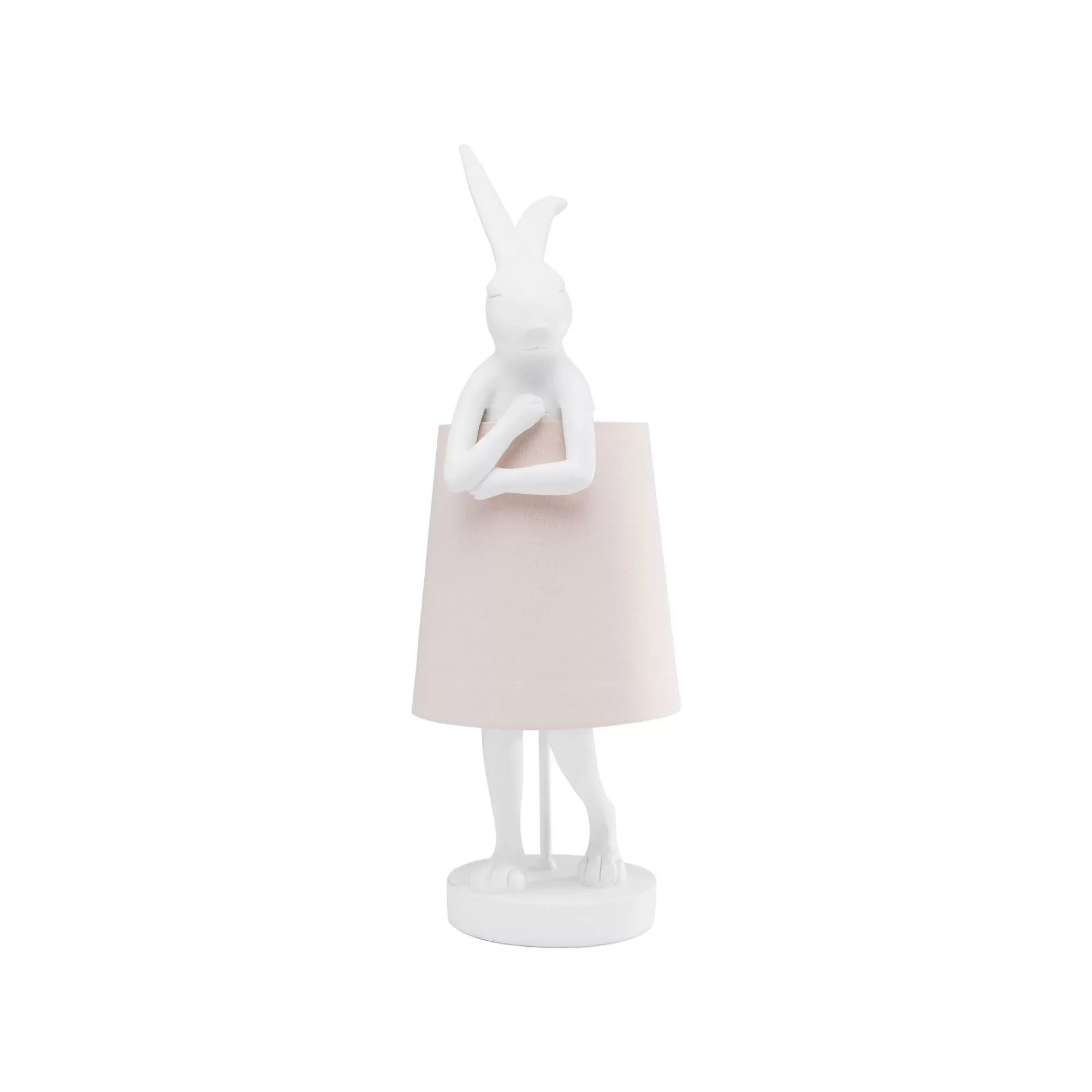 KARE Design Lampe Animal Lapin Blanche Et Rose 68cm ^ Lampe De Table