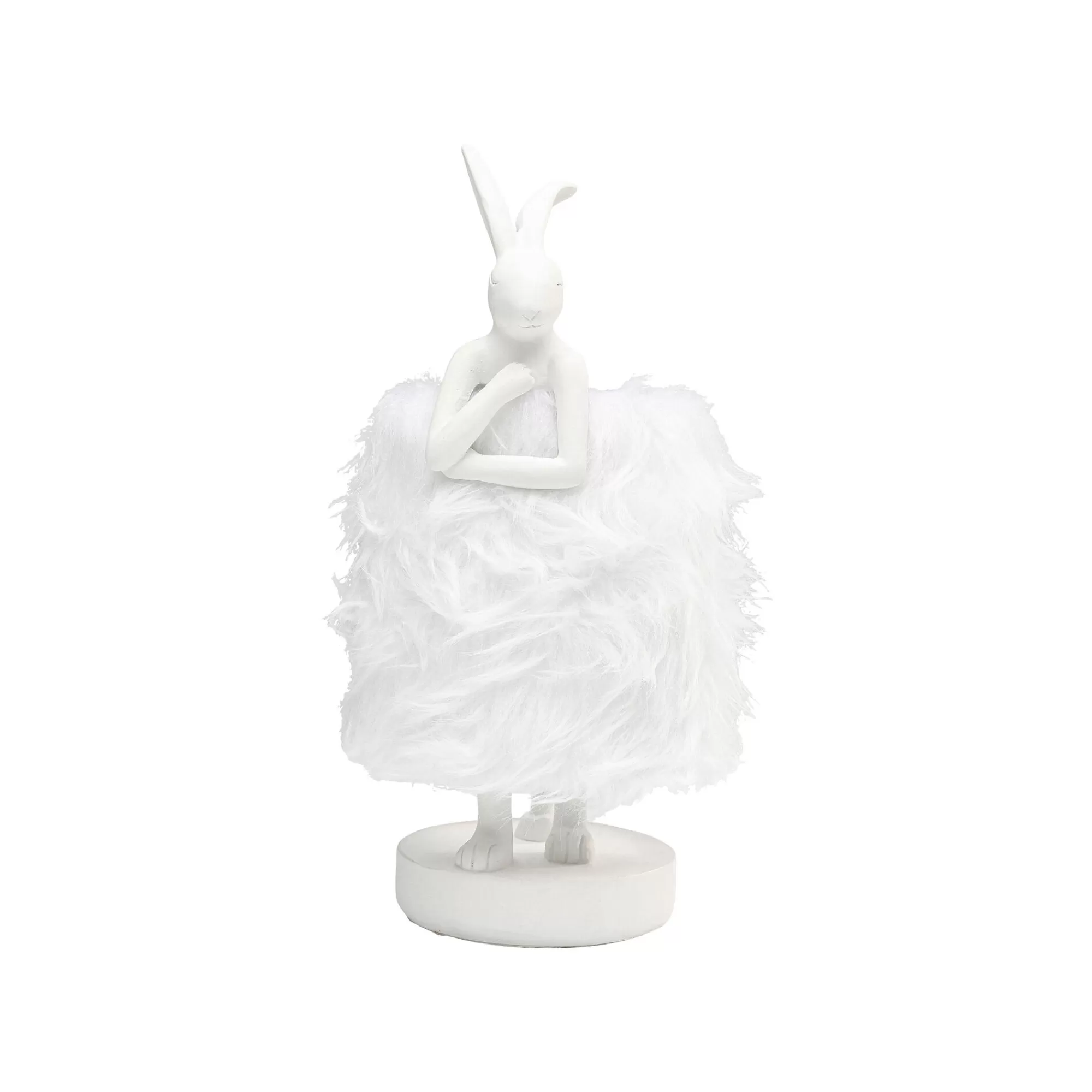 KARE Design Lampe Animal Lapin Fluff Blanc 30cm ^ Lampe De Table