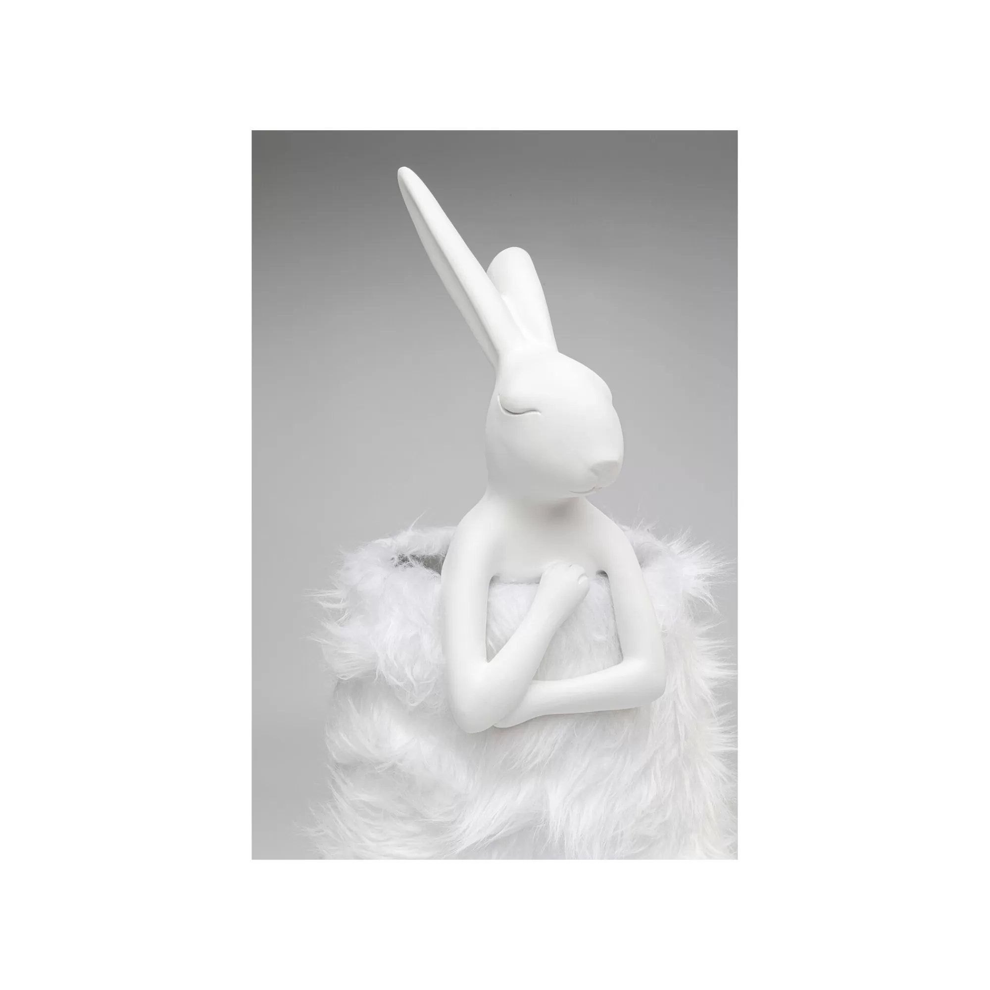 KARE Design Lampe Animal Lapin Fluff Blanc 68cm ^ Lampe De Table