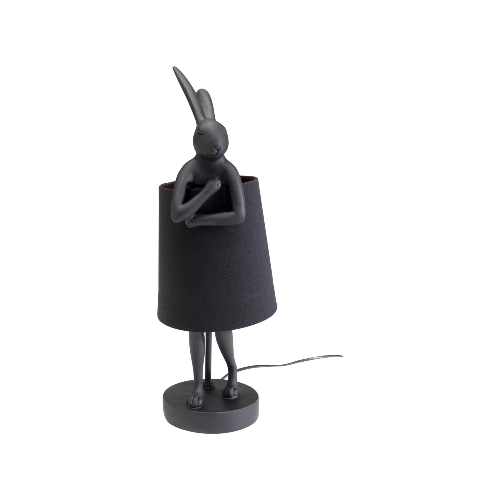 KARE Design Lampe Animal Lapin Noire 50cm ^ Lampe De Table