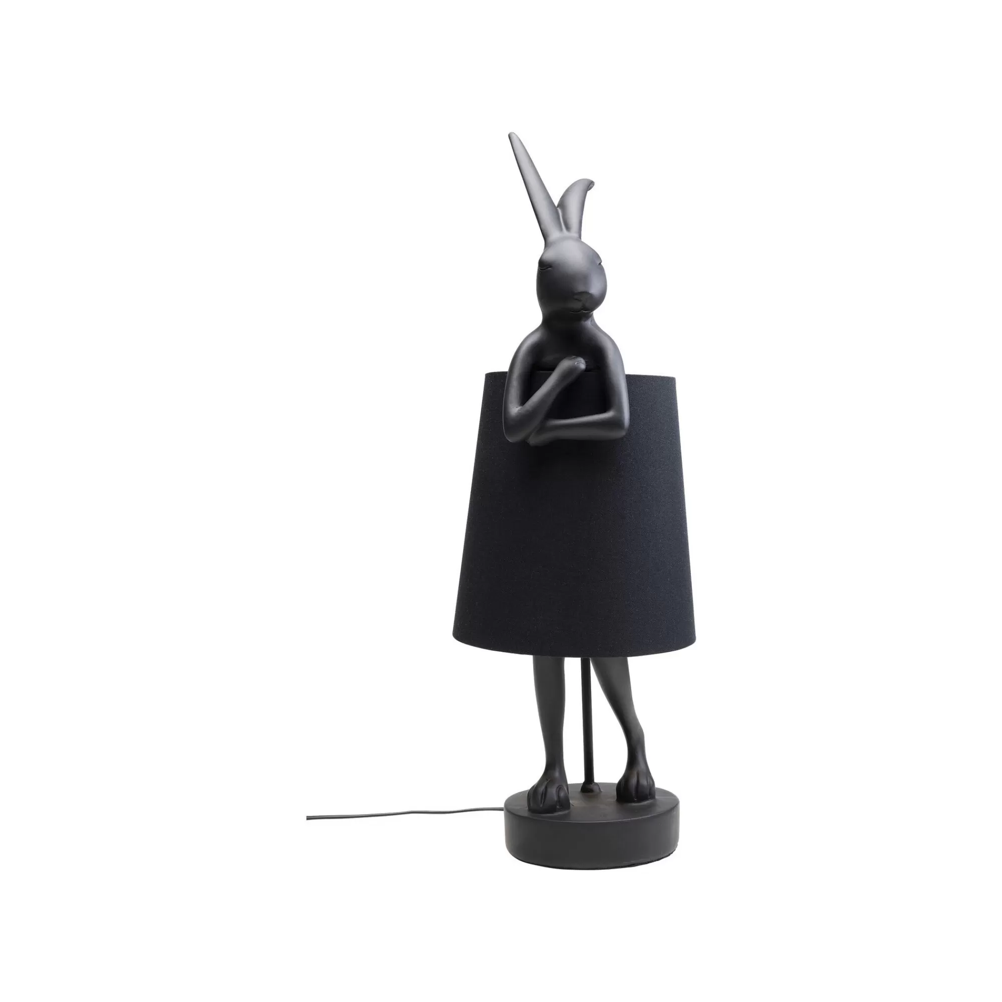 KARE Design Lampe Animal Lapin Noire 68cm ^ Lampe De Table