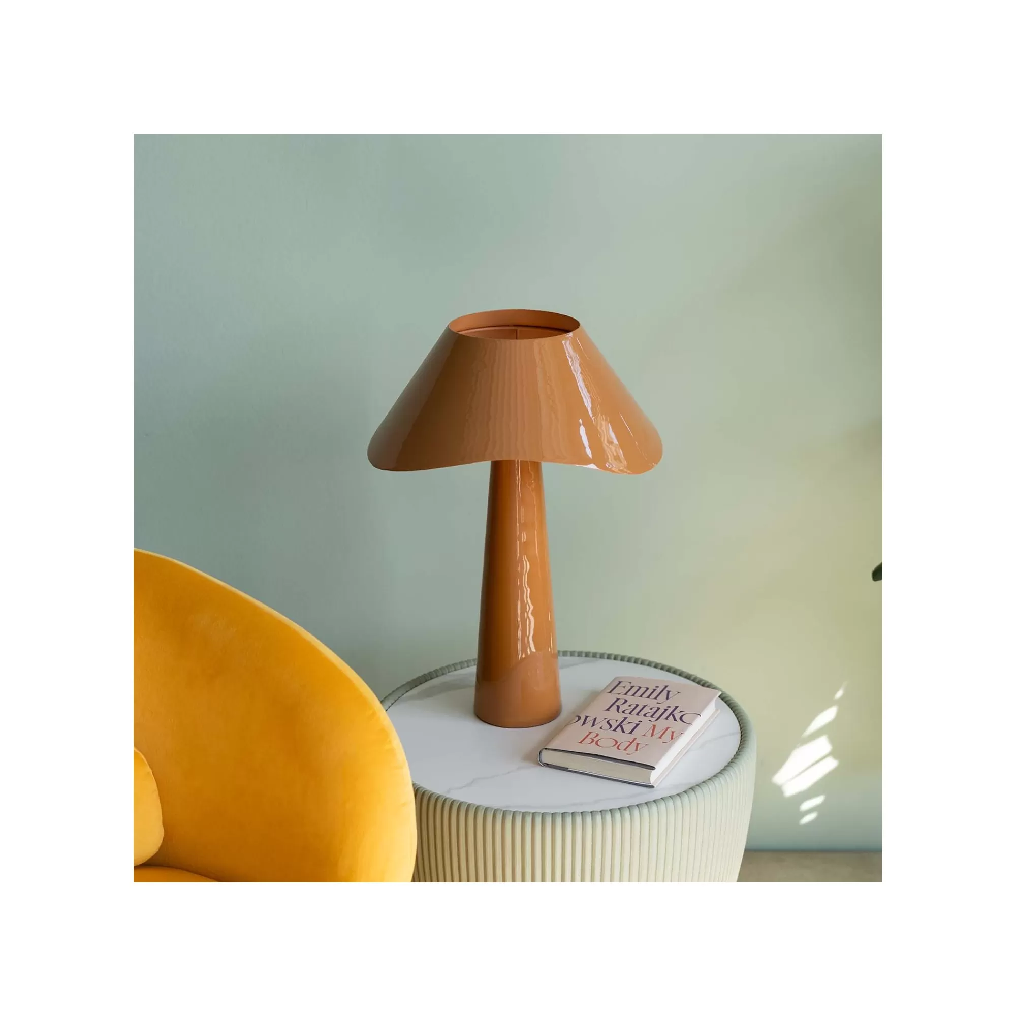 KARE Design Lampe Cloudy Round Orange ^ Lampe De Table