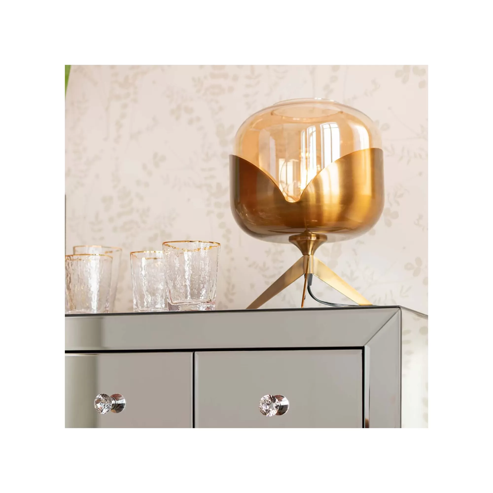 KARE Design Lampe Goblet Ball Dorée ^ Lampe De Table