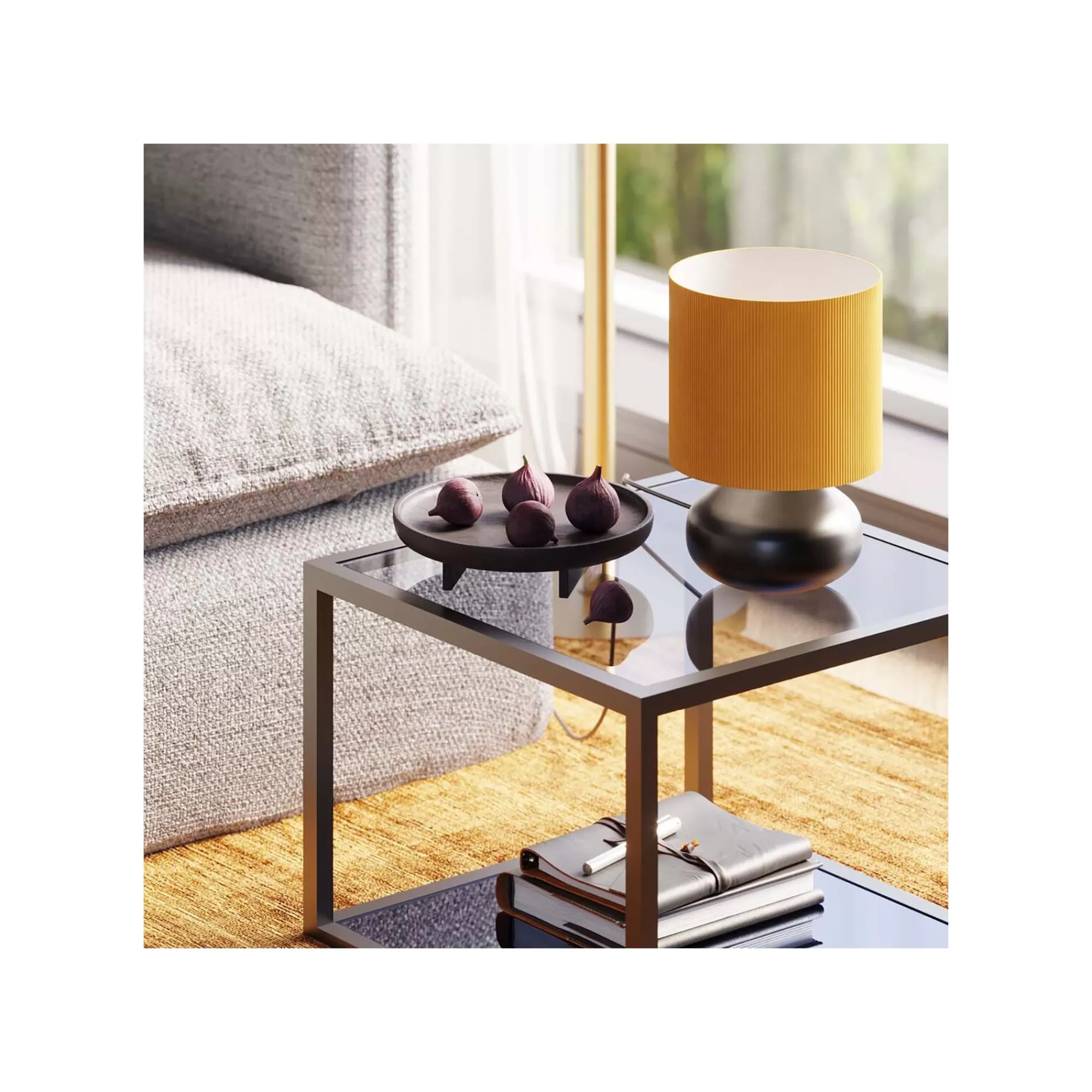 KARE Design Lampe Hit Parade Noire Et Orange ^ Lampe De Table