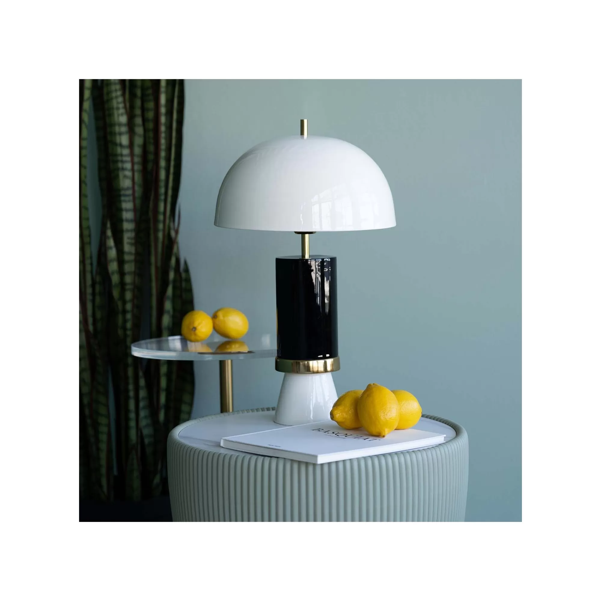 KARE Design Lampe Josy Blanche Et Noire ^ Lampe De Table