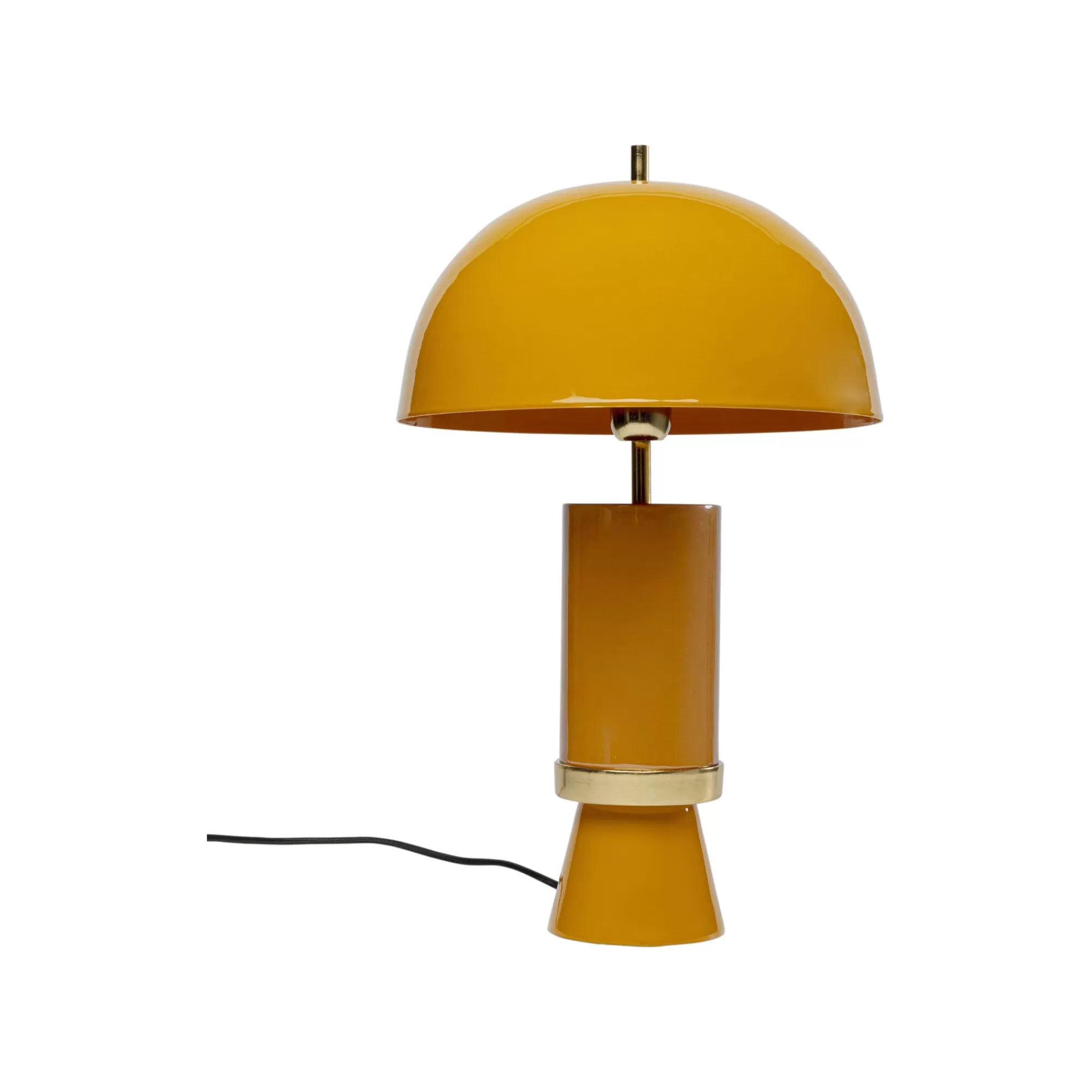 KARE Design Lampe Josy Jaune Et Marron ^ Lampe De Table