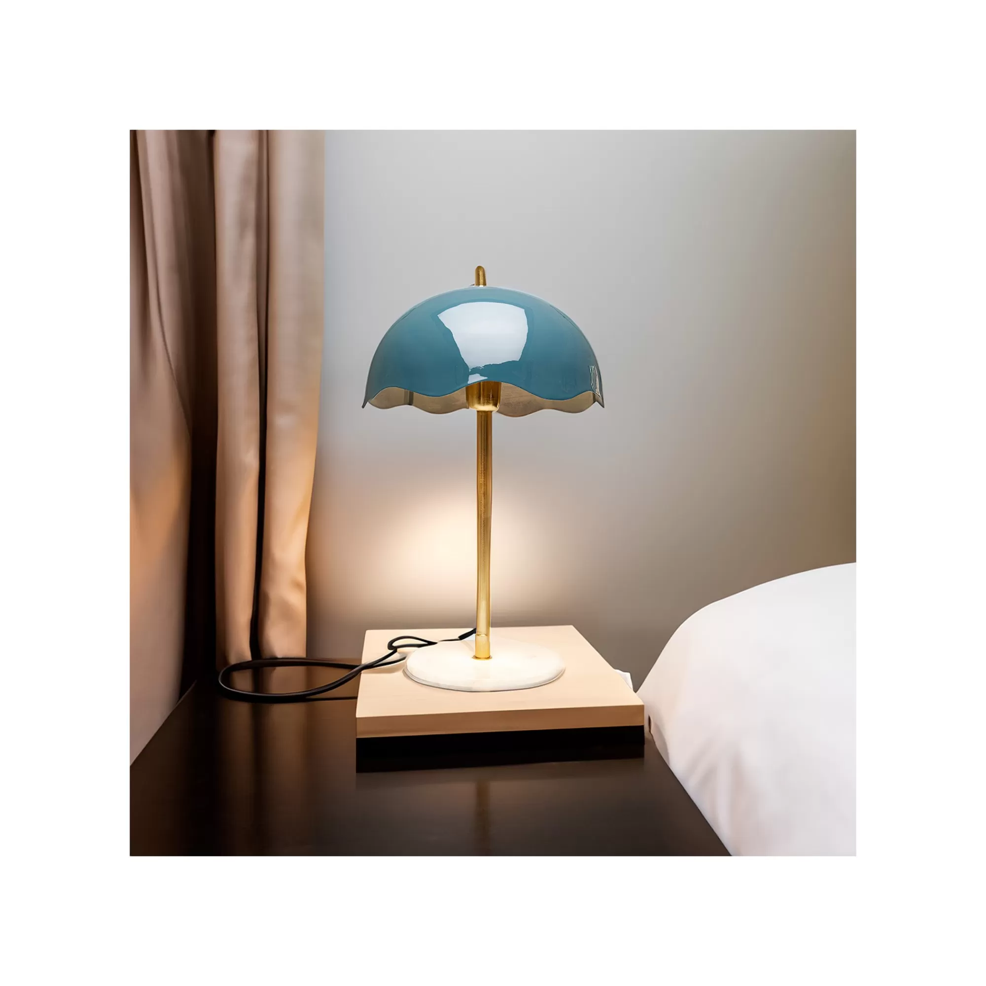 KARE Design Lampe Lia Bleue ^ Lampe De Table