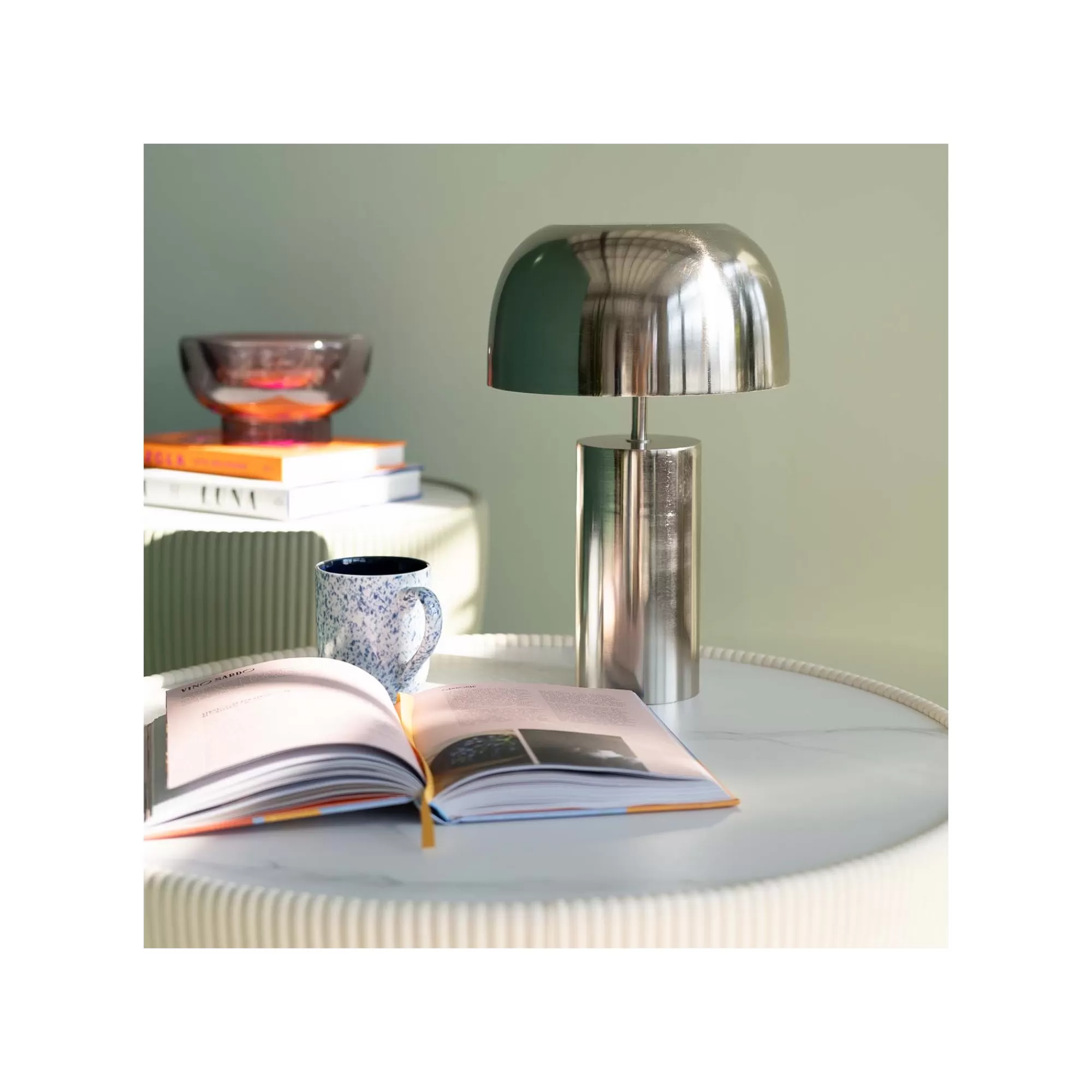 KARE Design Lampe Loungy Chromée ^ Lampe De Table