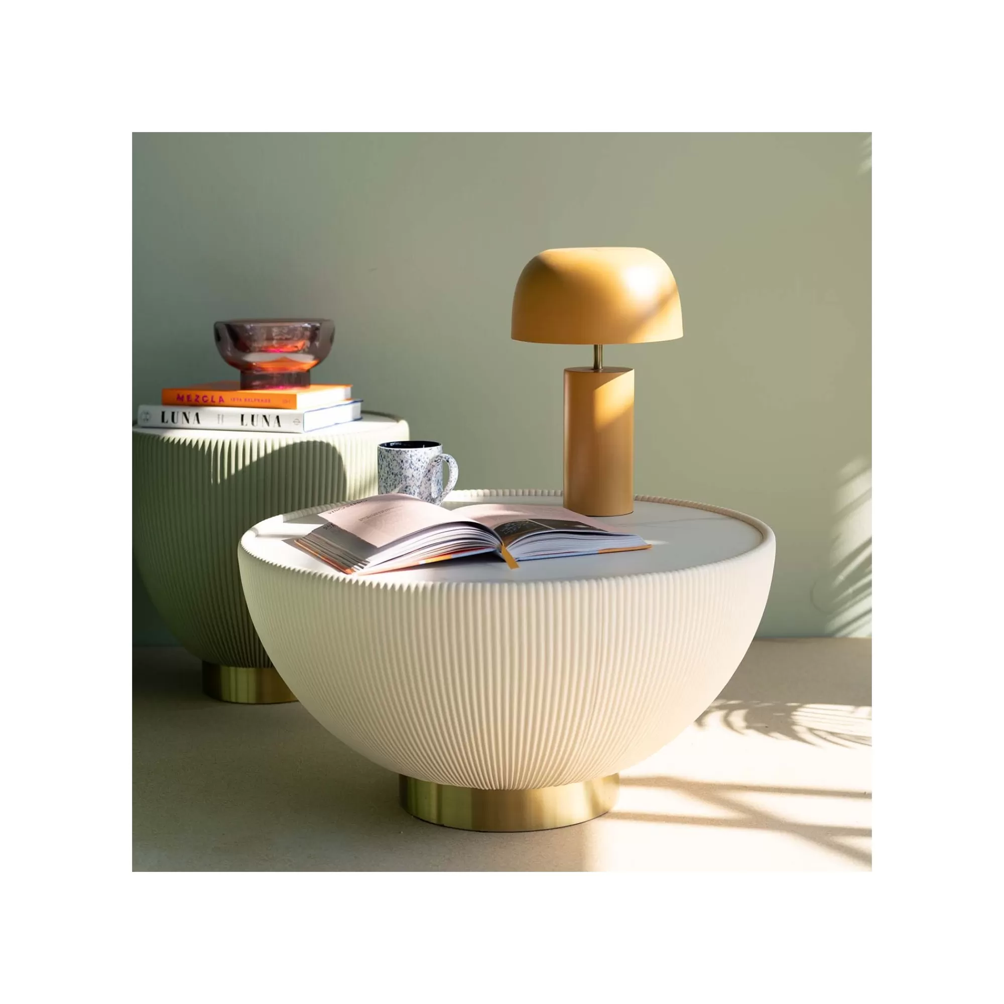 KARE Design Lampe Loungy Jaune ^ Lampe De Table