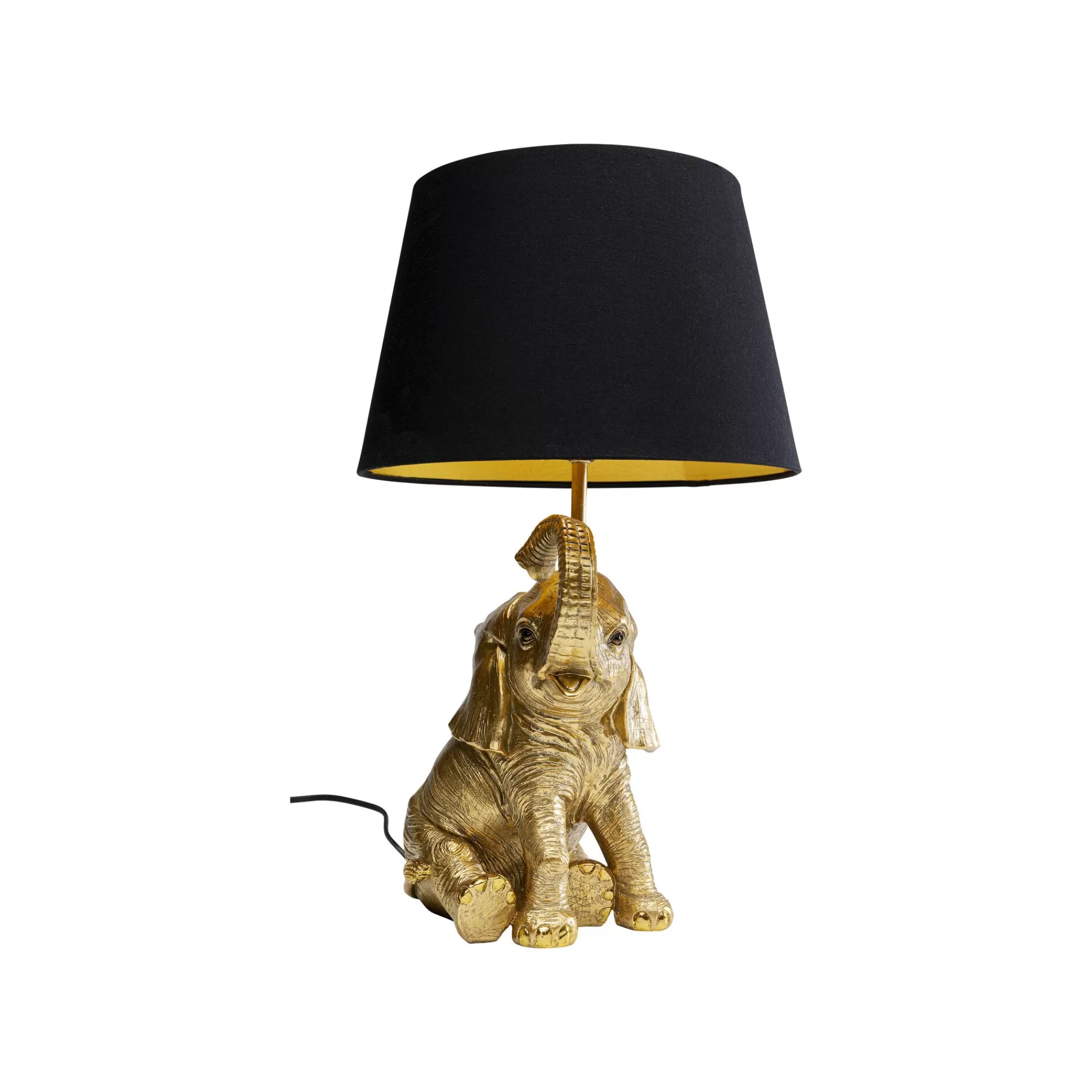 KARE Design Lampe éléphant Doré ^ Lampe De Table