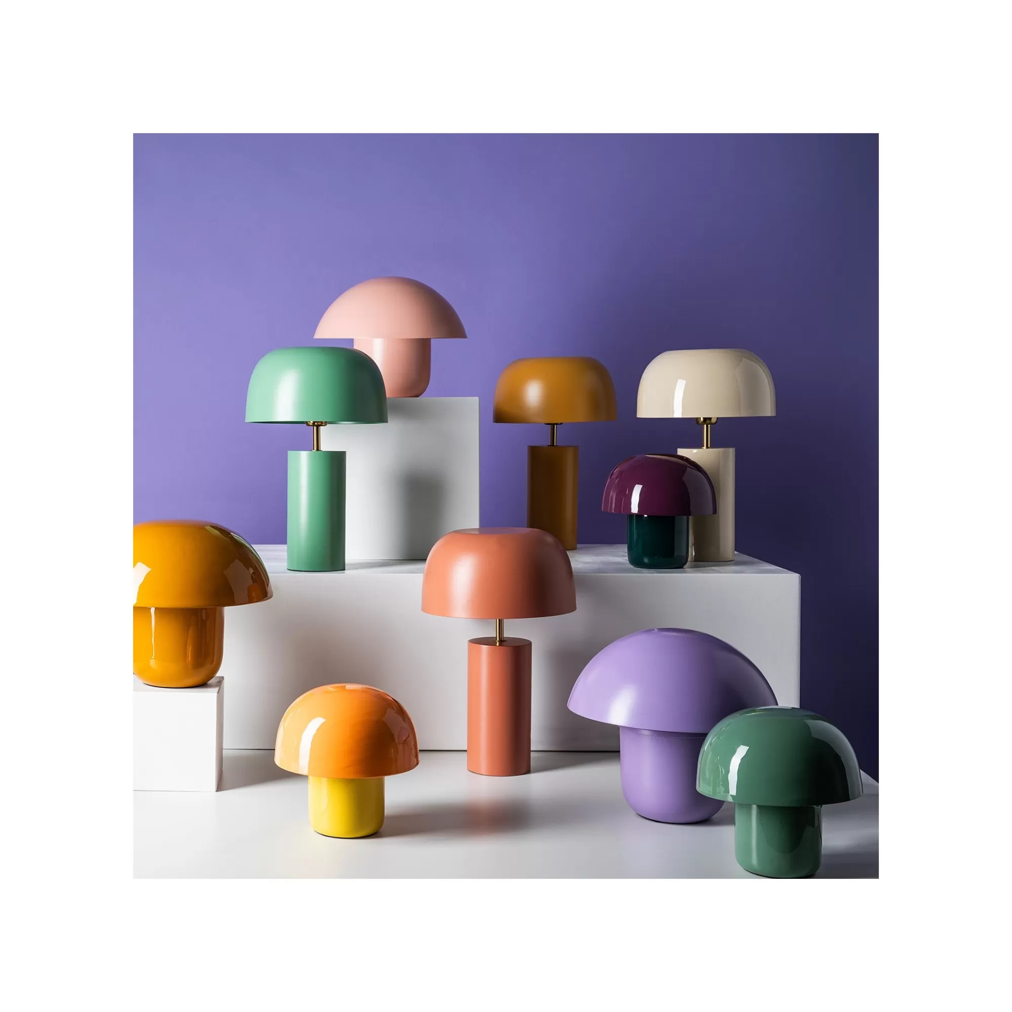 KARE Design Lampe Mushroom 27cm Violette ^ Lampe De Table